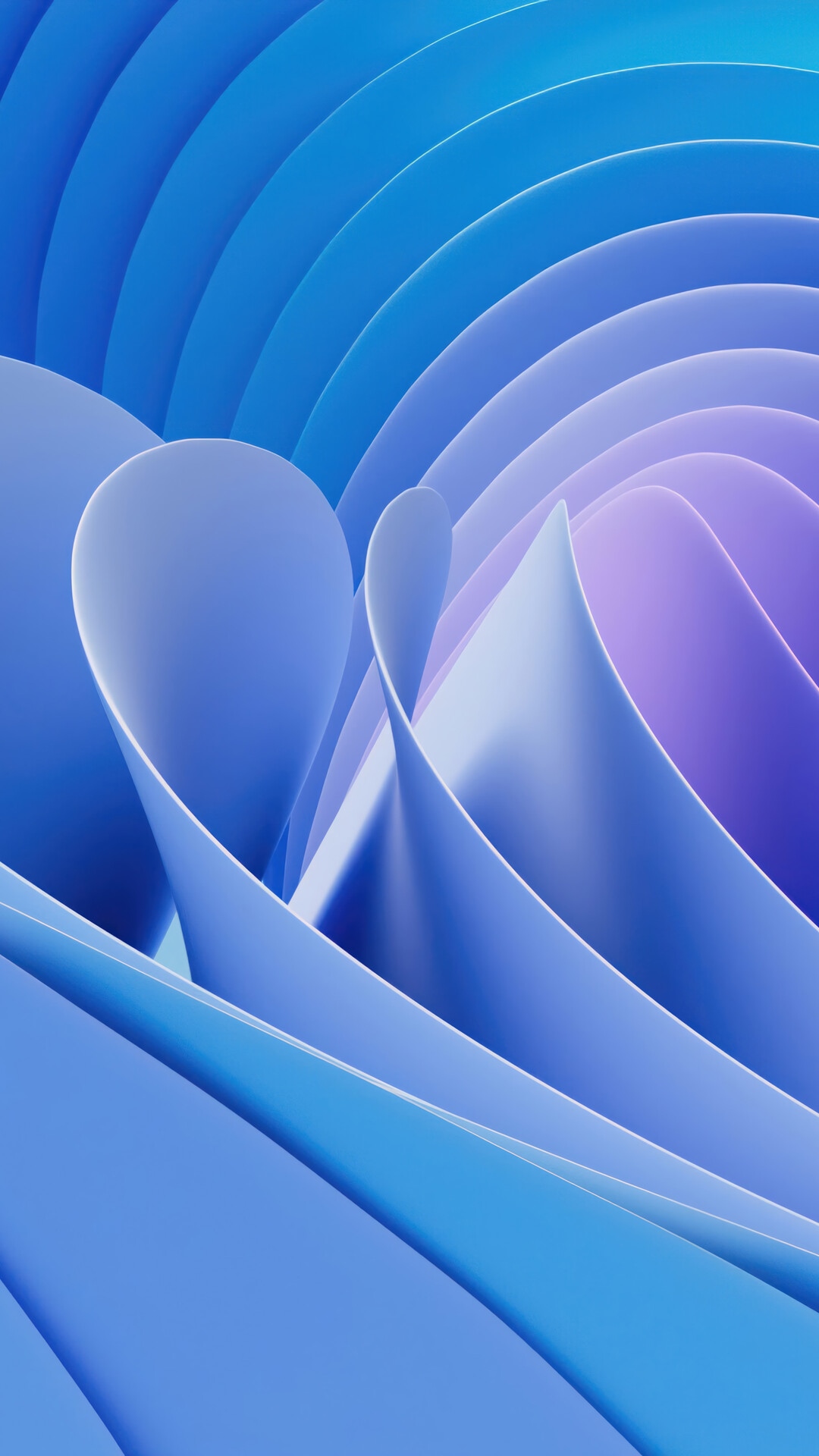 Microsoft Windows 11 Abstract Blue Digital Art HD Phone Wallpaper