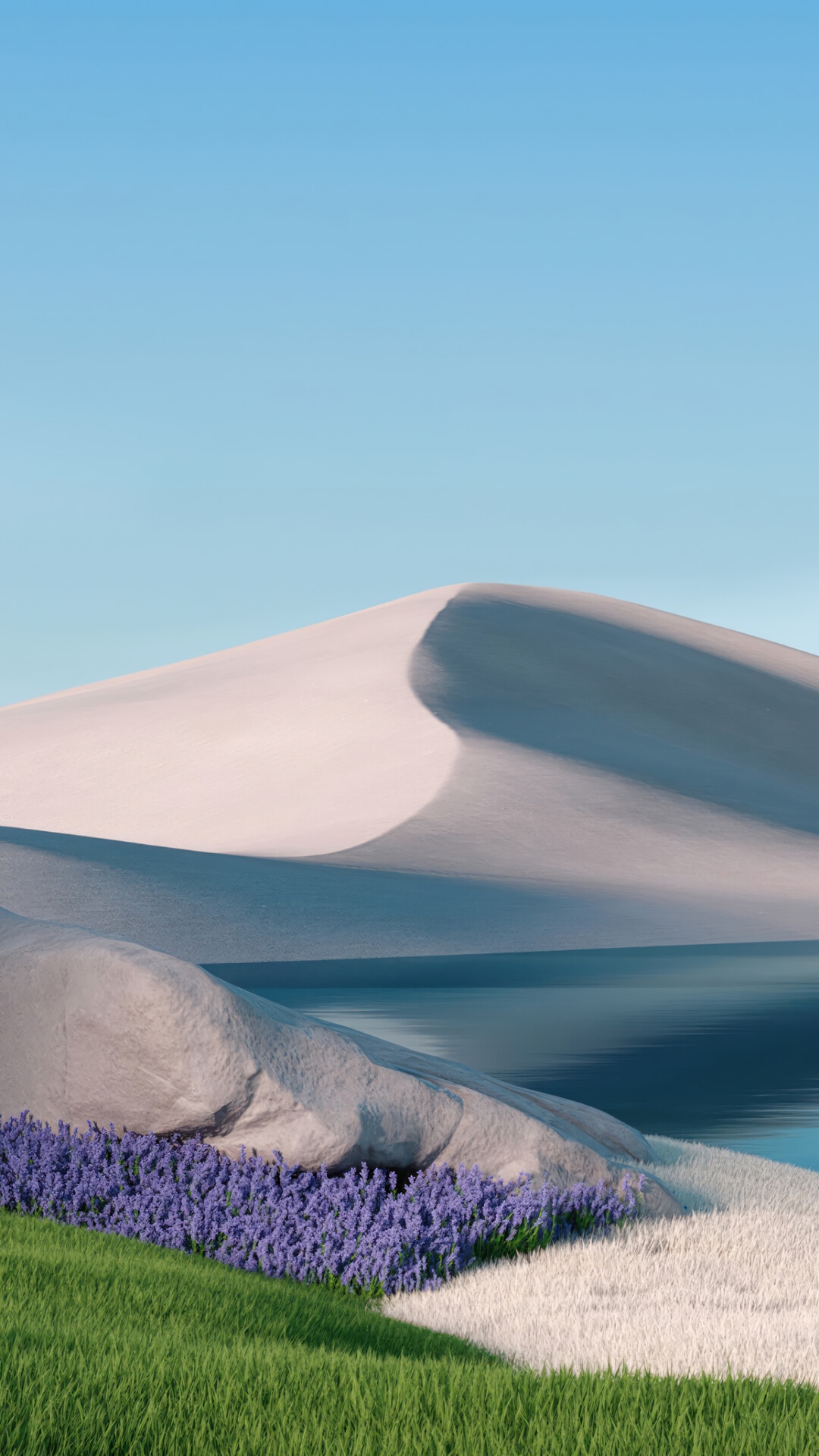 Windows 11 Landscape Digital Art HD Phone Wallpaper