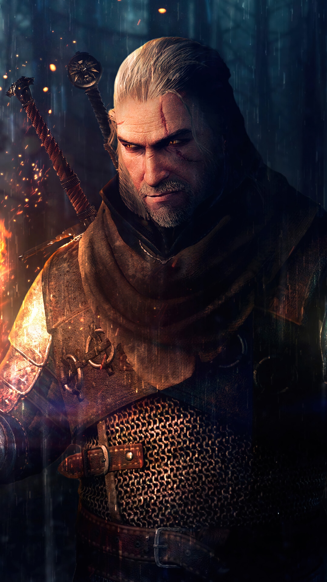 Geralt of Rivia from The Witcher 2 HD Phone Wallpaper