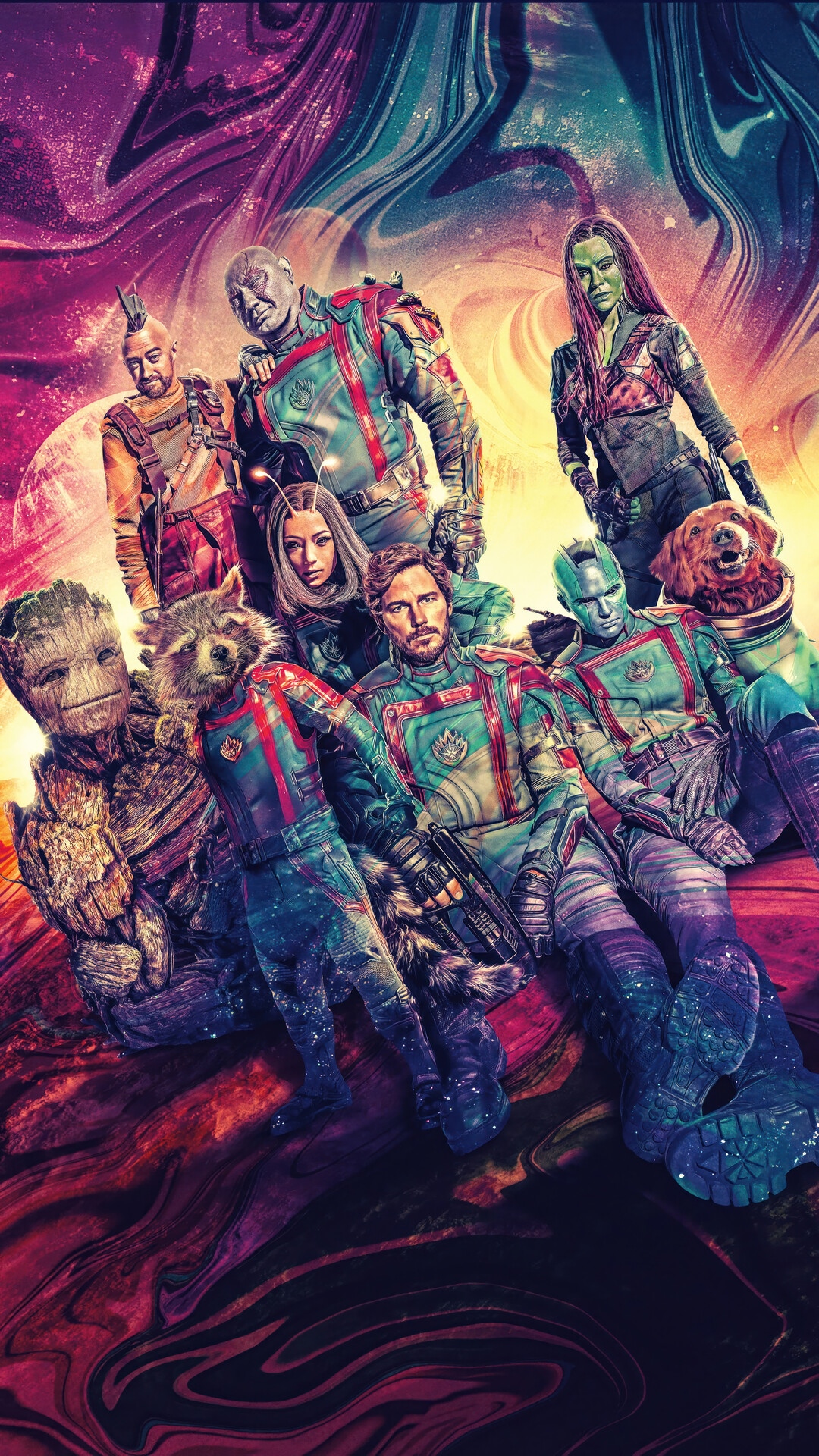 Guardians of the Galaxy Vol. 3 Movie Poster HD Phone Wallpaper