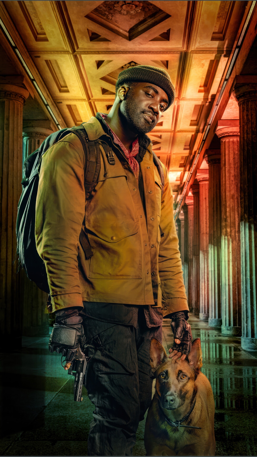 Shamier Anderson and Dog in John Wick: Chapter 4 HD Phone Wallpaper