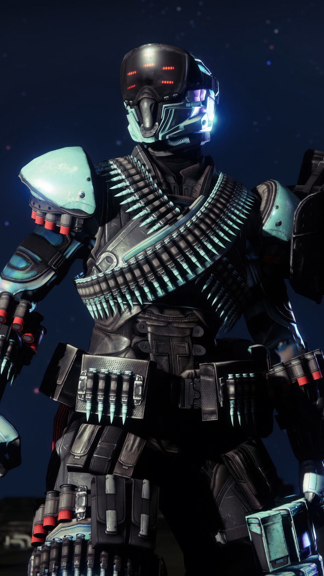 Destiny 2 Titan with ammo belts HD Phone Wallpaper