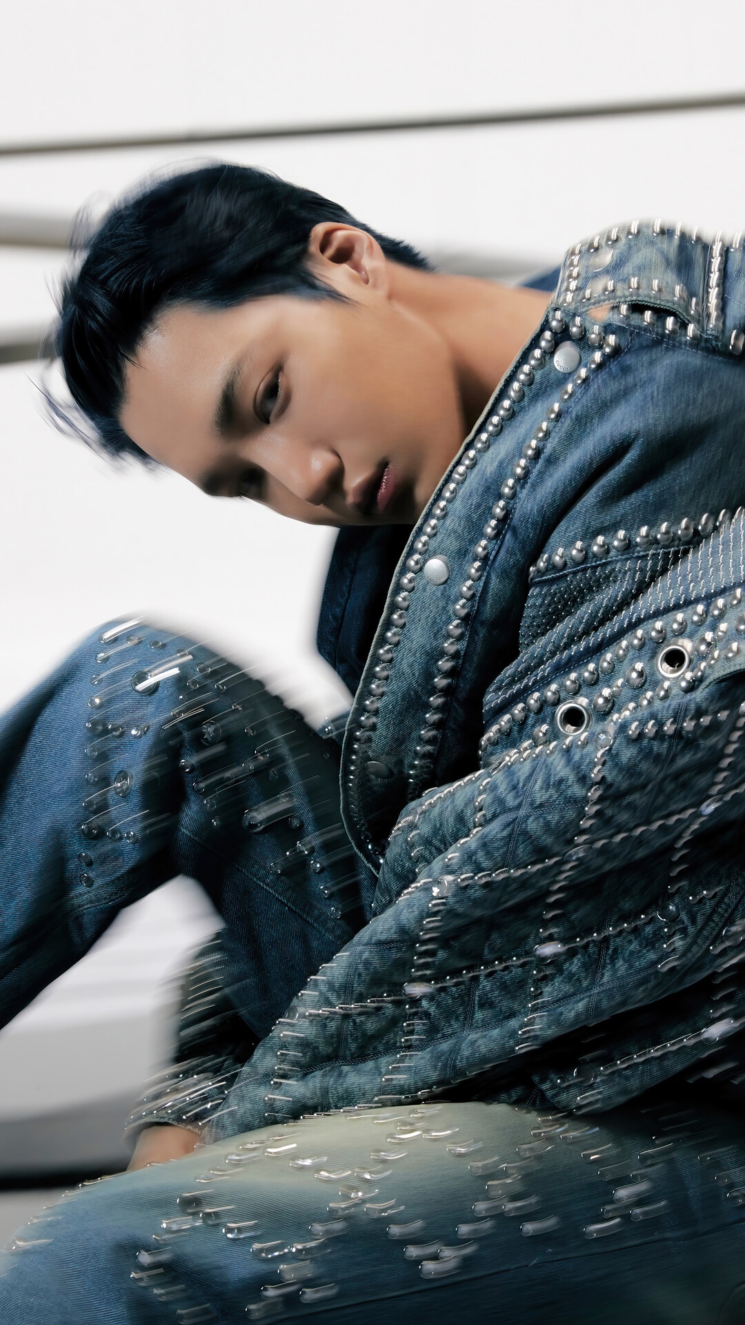 Kai in a studded denim outfit HD Phone Wallpaper