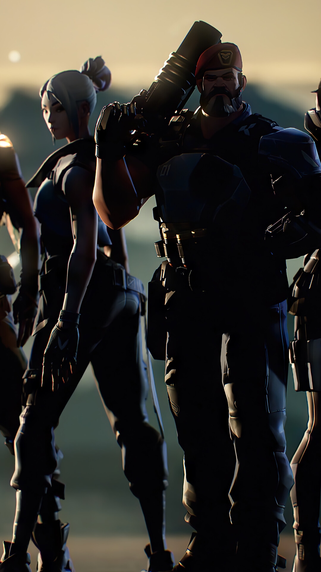 Valorant characters in tactical gear HD Phone Wallpaper