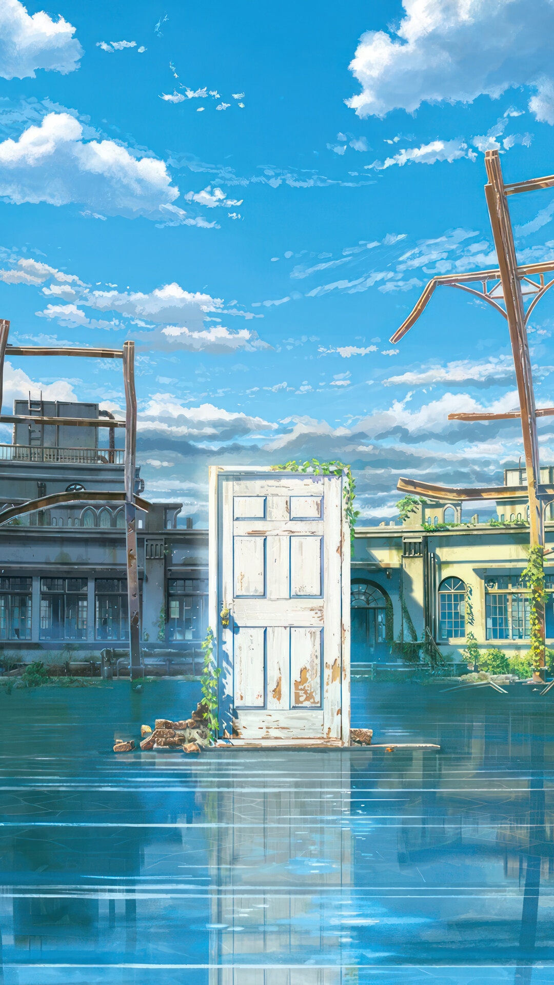 Suzume No Tojimari: A Door in a Flooded Ruin HD Phone Wallpaper