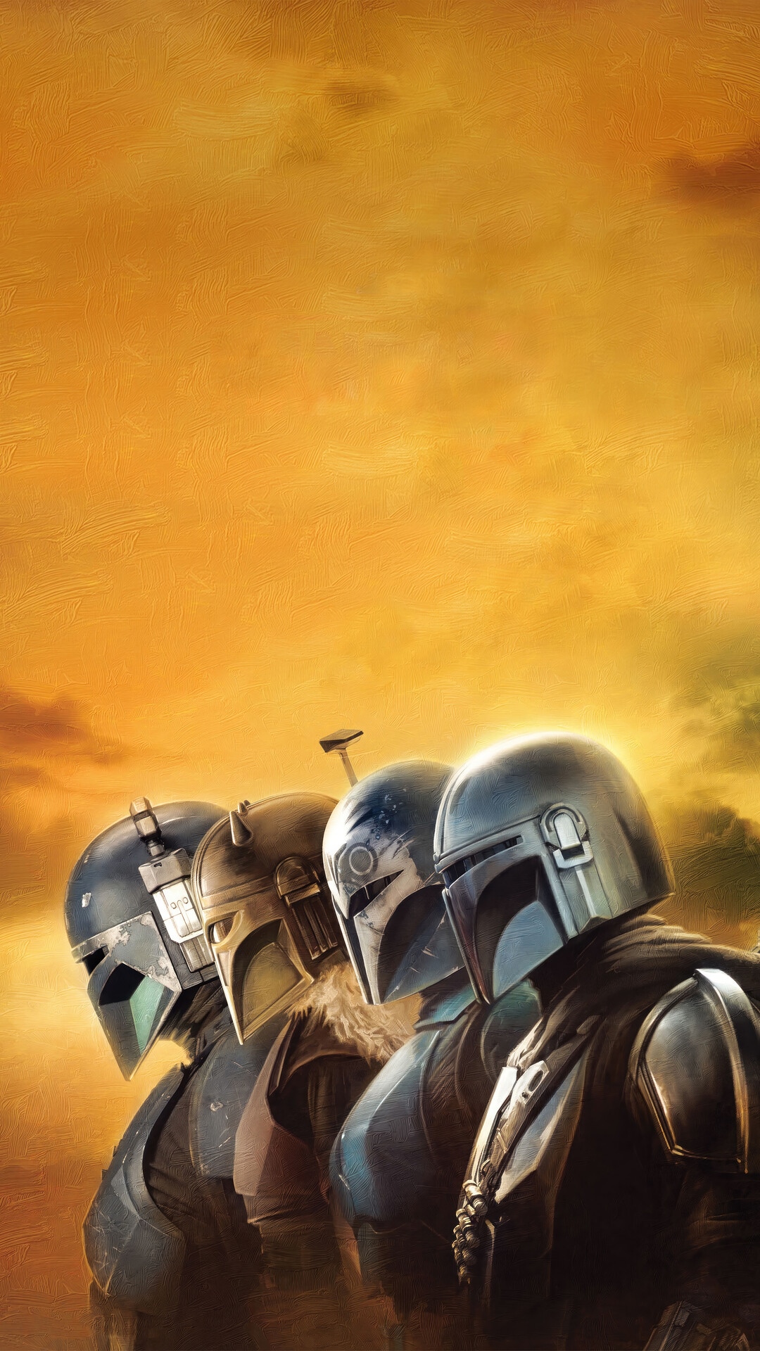 The Mandalorian Characters in Star Wars Season 3 HD Phone Wallpaper