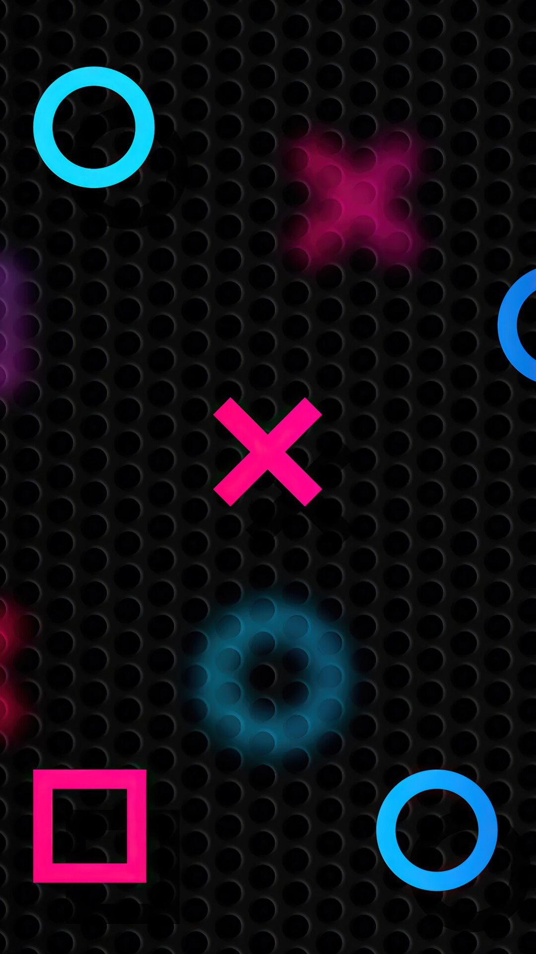 Playstation Buttons on a Textured Background HD Phone Wallpaper
