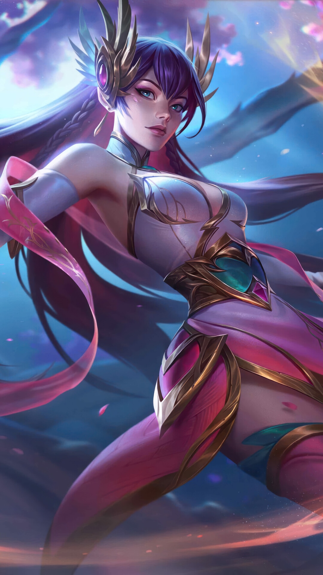 Irelia Divine Sword League of Legends Splash Art HD Phone Wallpaper