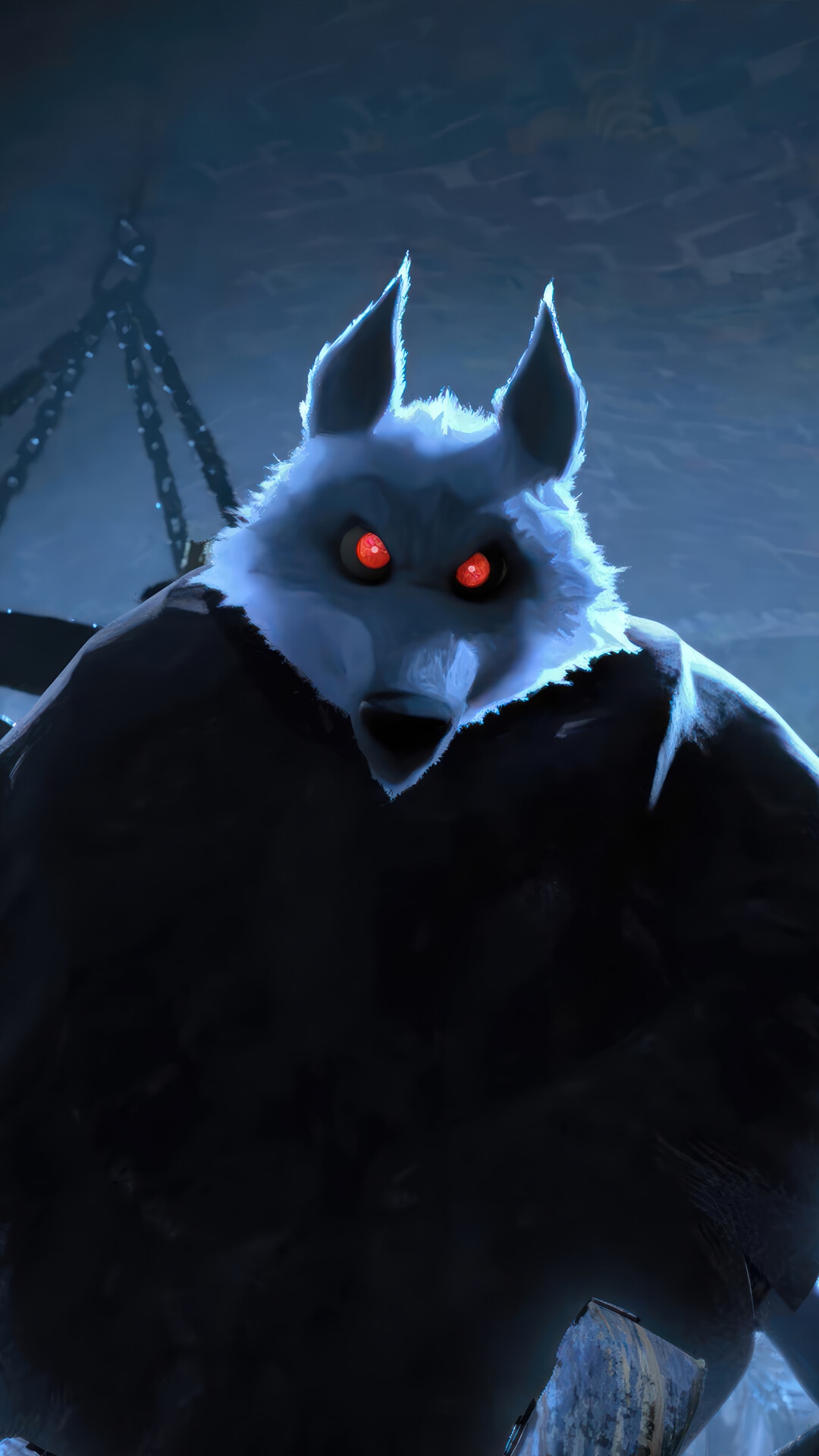 Death the Wolf from Puss in Boots: The Last Wish HD Phone Wallpaper