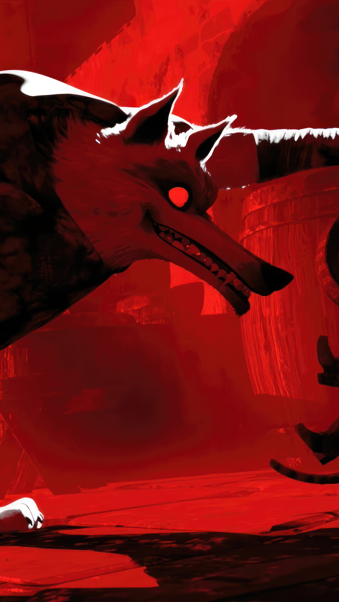 The Wolf from Puss in Boots: The Last Wish HD Phone Wallpaper