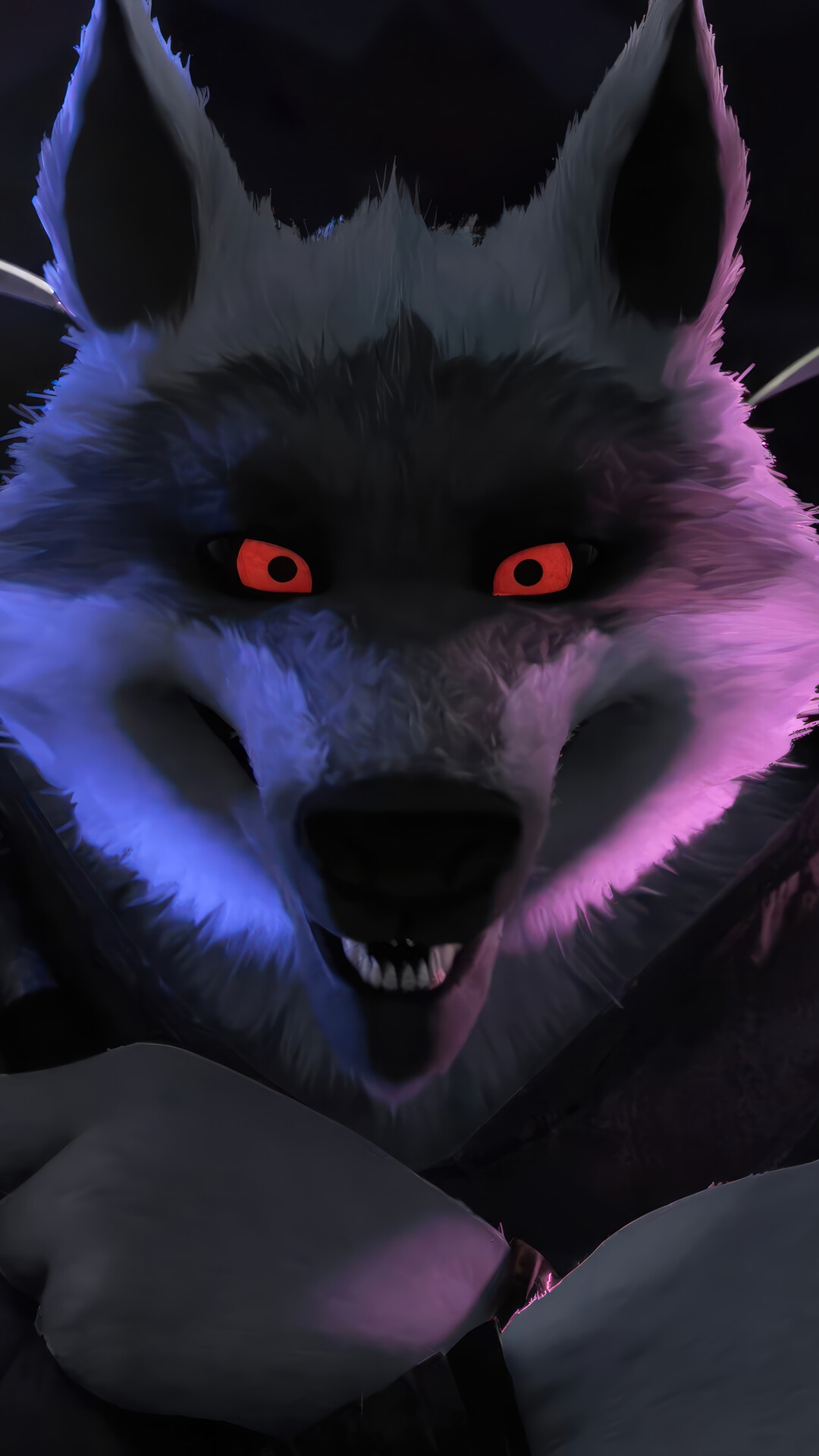 Death the Wolf from Puss in Boots: The Last Wish HD Phone Wallpaper