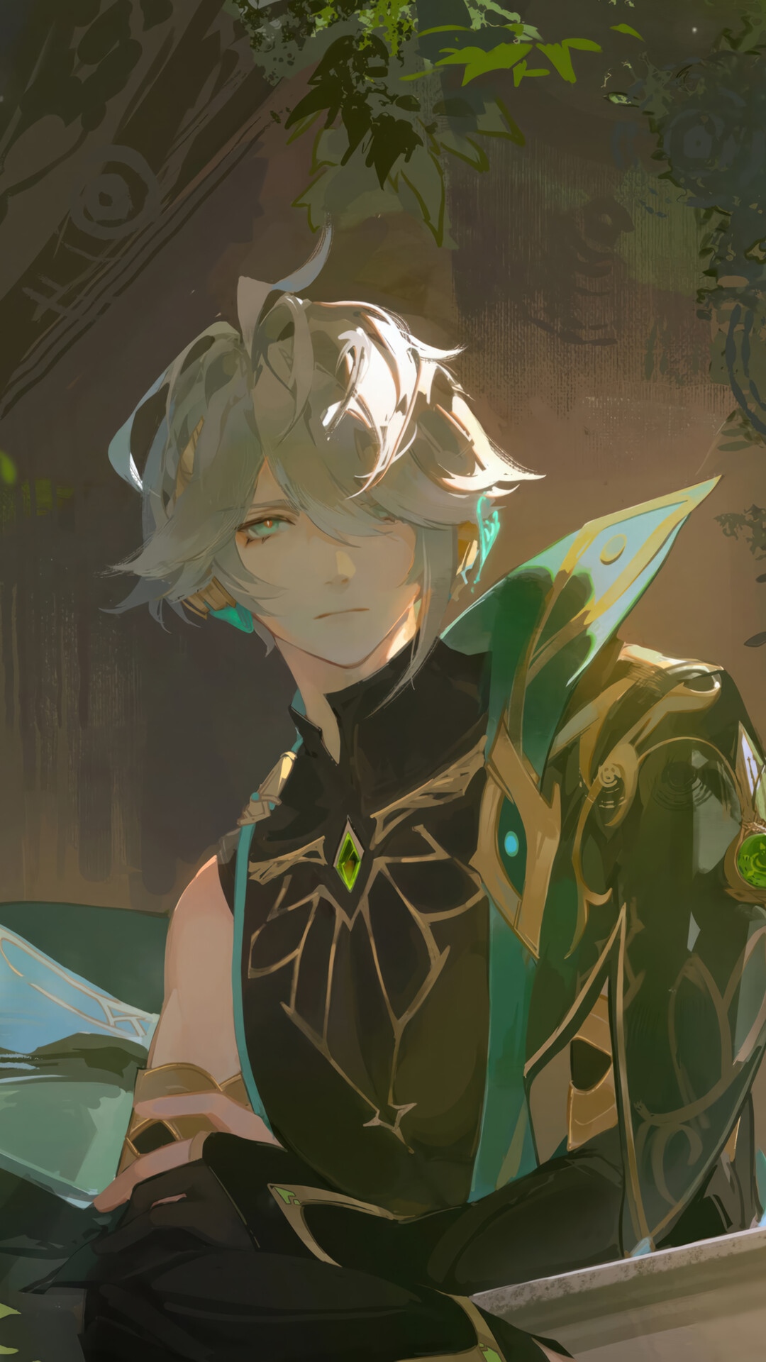 Alhaitham from Genshin Impact fan art HD Phone Wallpaper