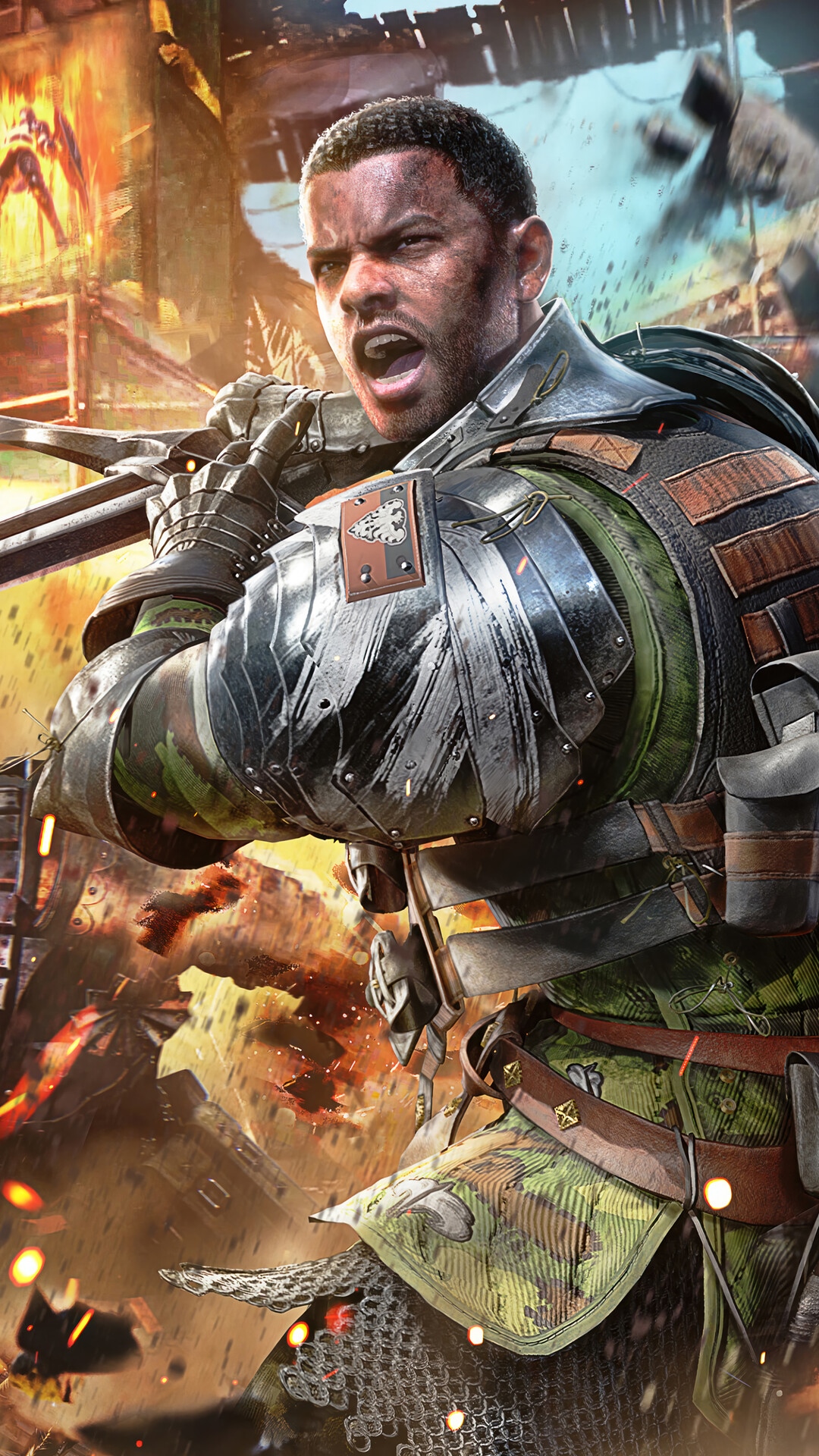 Warhaven Soldier in Combat HD Phone Wallpaper