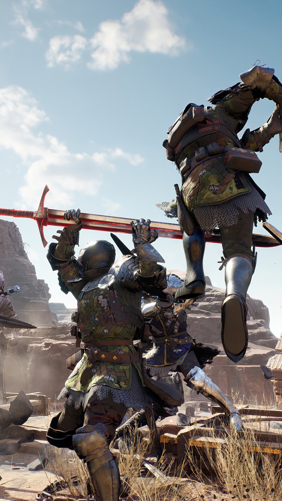 Warhaven game battle with knights HD Phone Wallpaper