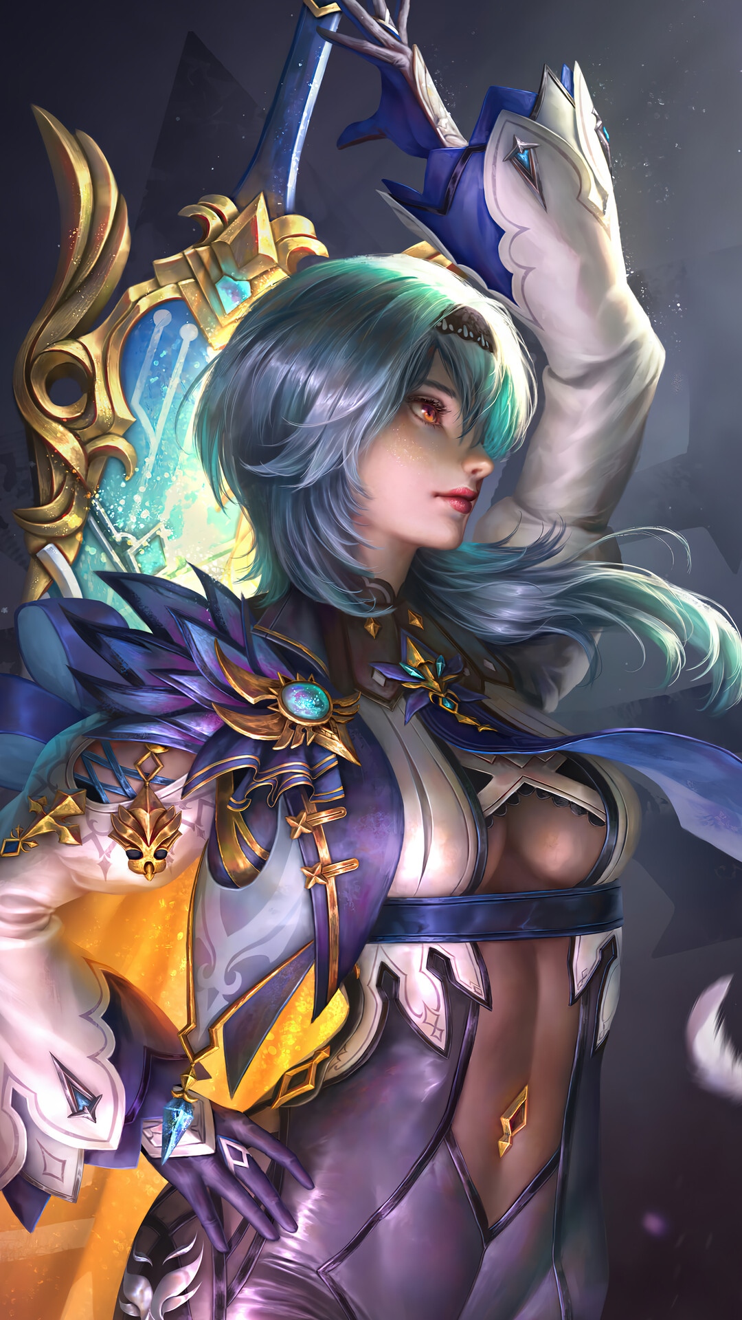 Eula from Genshin Impact HD Phone Wallpaper