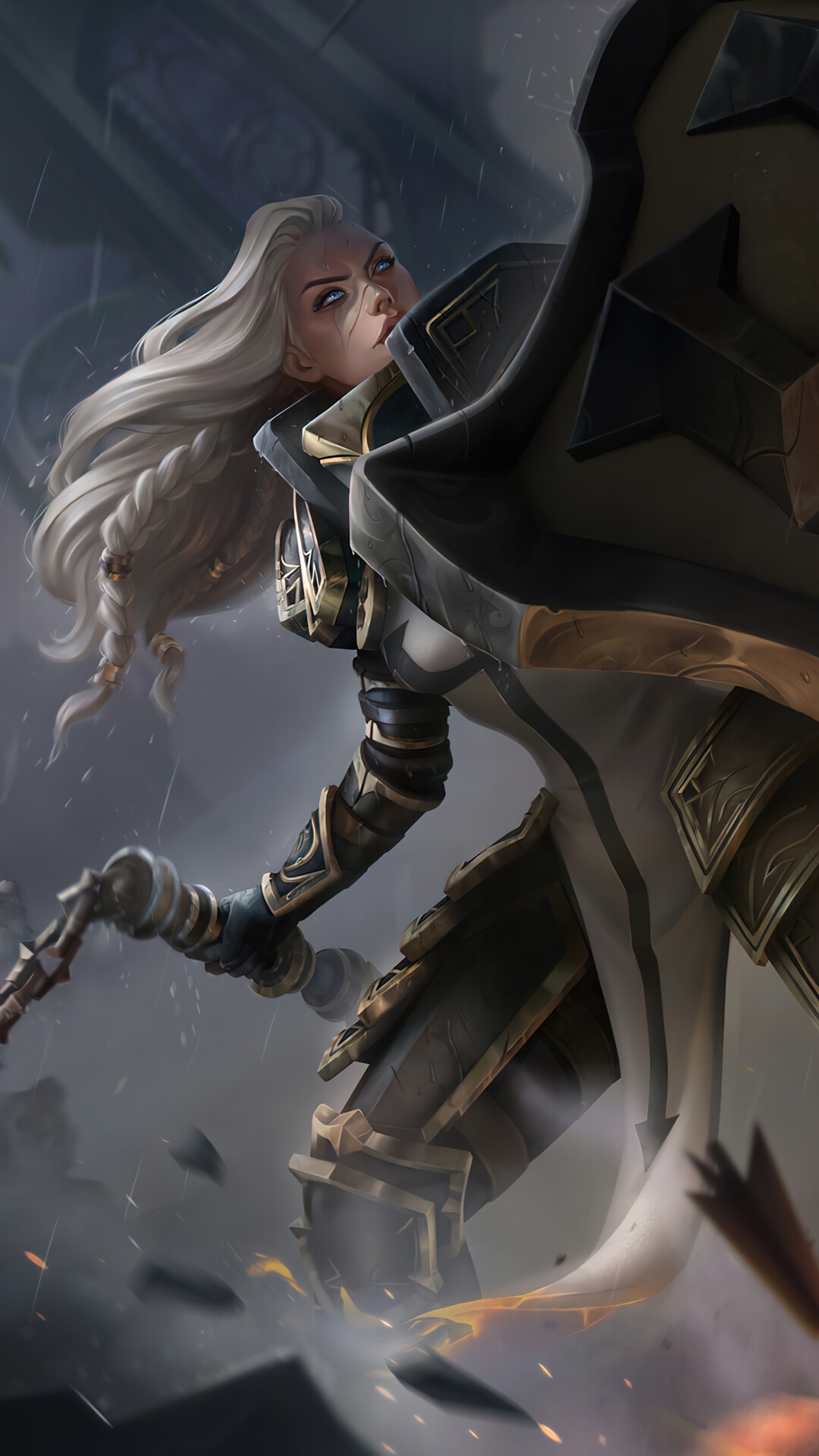 Female Crusader from Diablo HD Phone Wallpaper