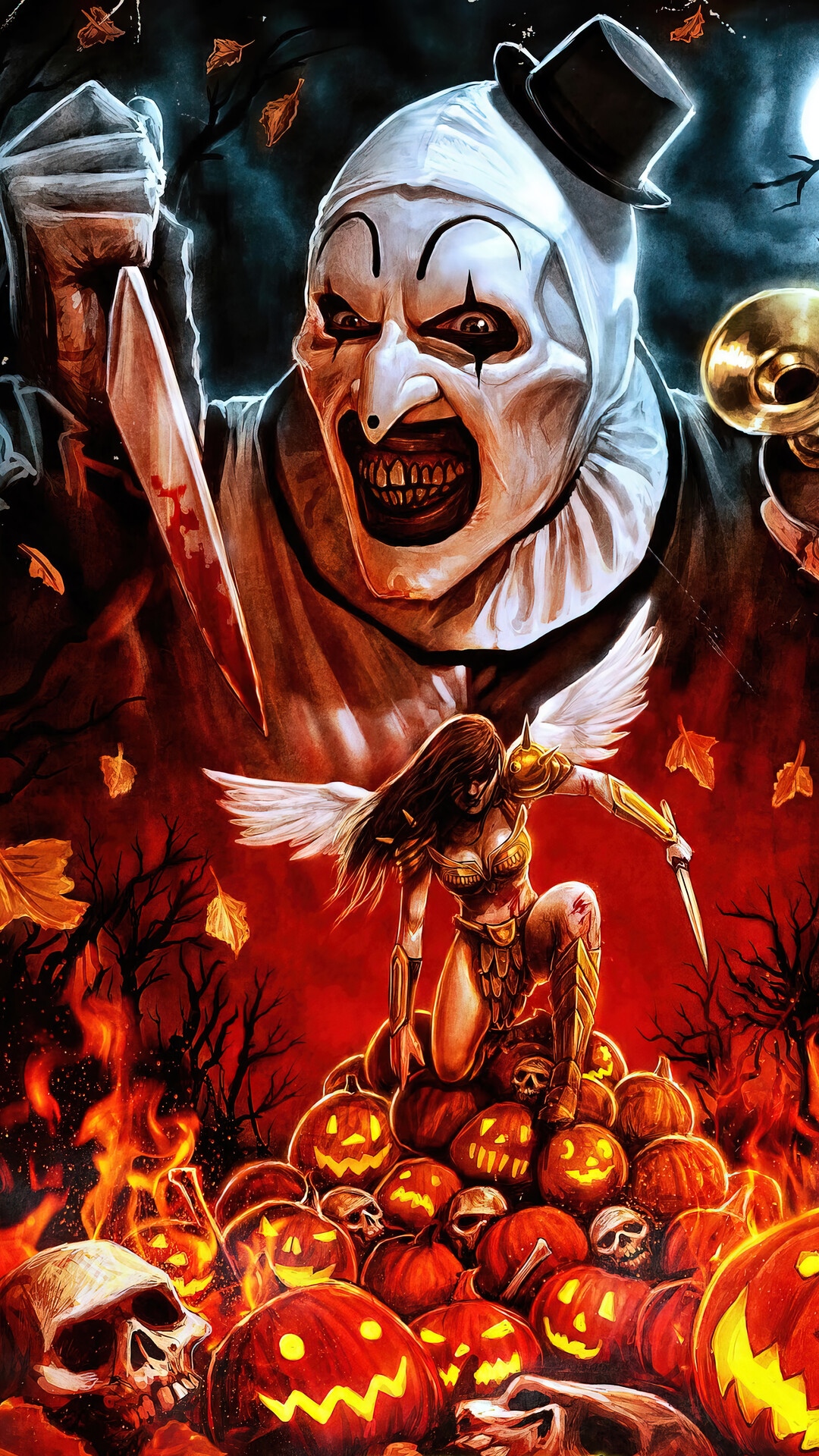 Terrifier 2 Halloween Poster Art HD Phone Wallpaper