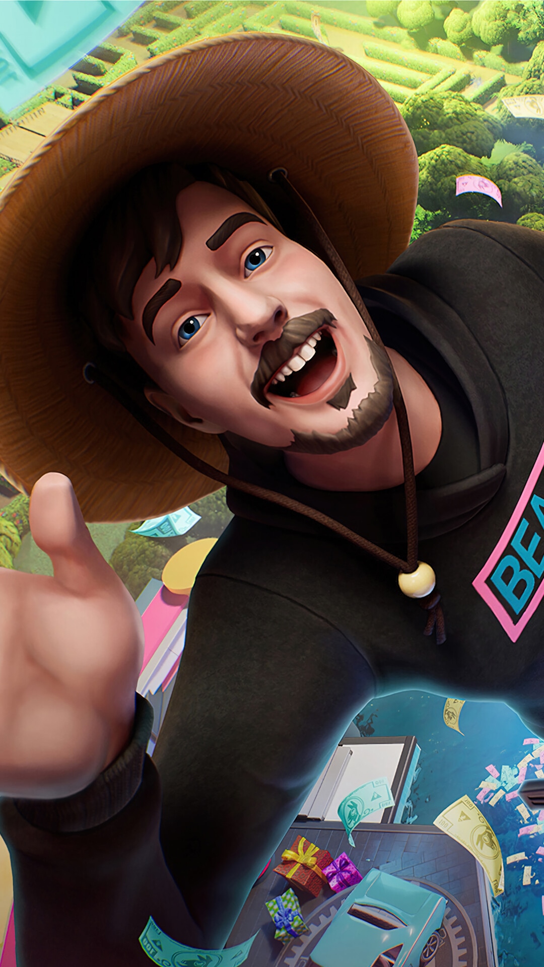 MrBeast in Fortnite Battle Royale HD Phone Wallpaper