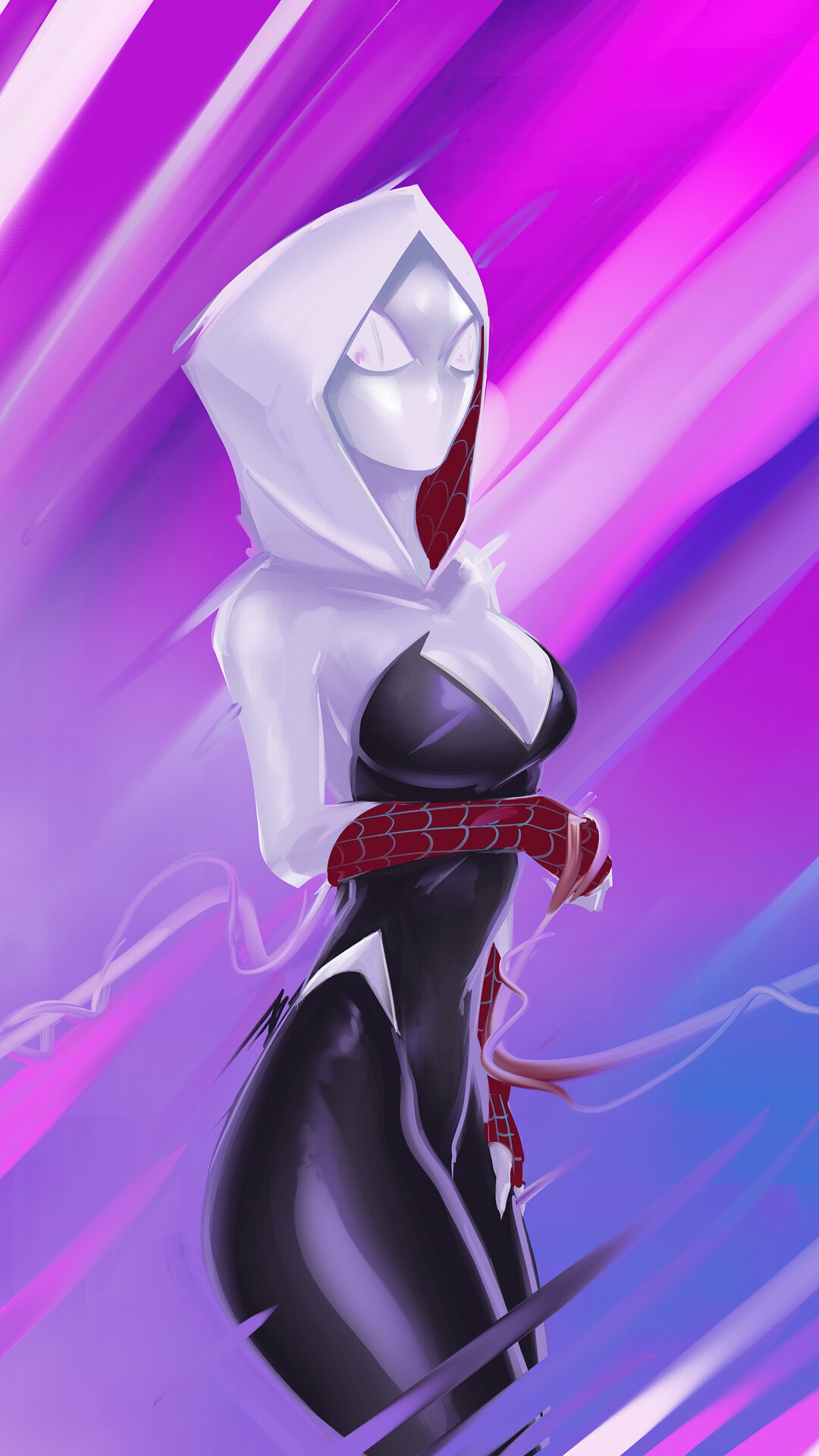 Spider-Gwen from Spider-Man: Across the Spider-Verse HD Phone Wallpaper
