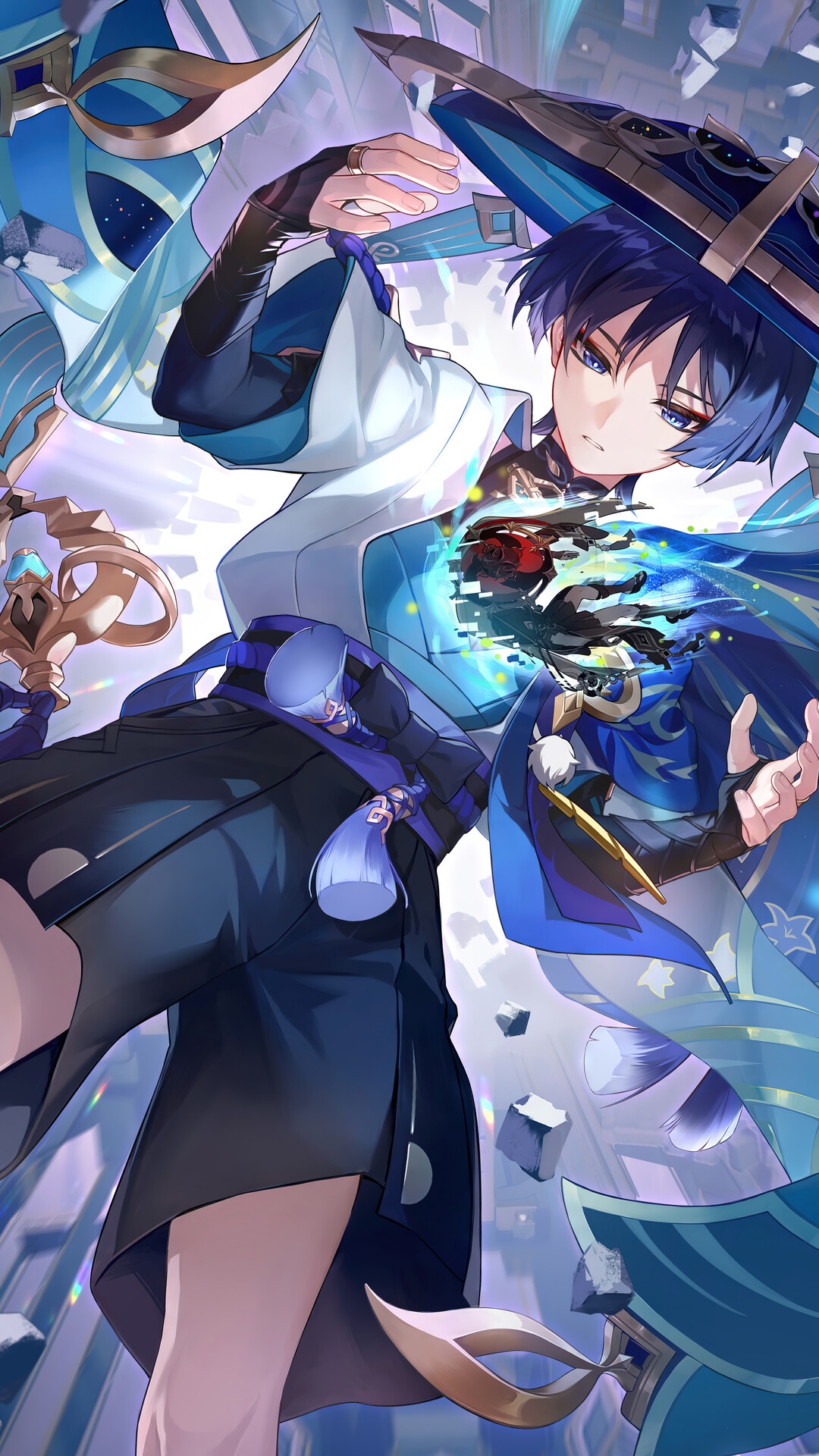 Wanderer Scaramouche from Genshin Impact HD Phone Wallpaper
