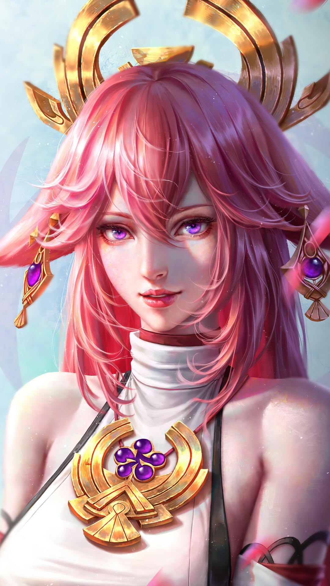Yae Miko from Genshin Impact HD Phone Wallpaper