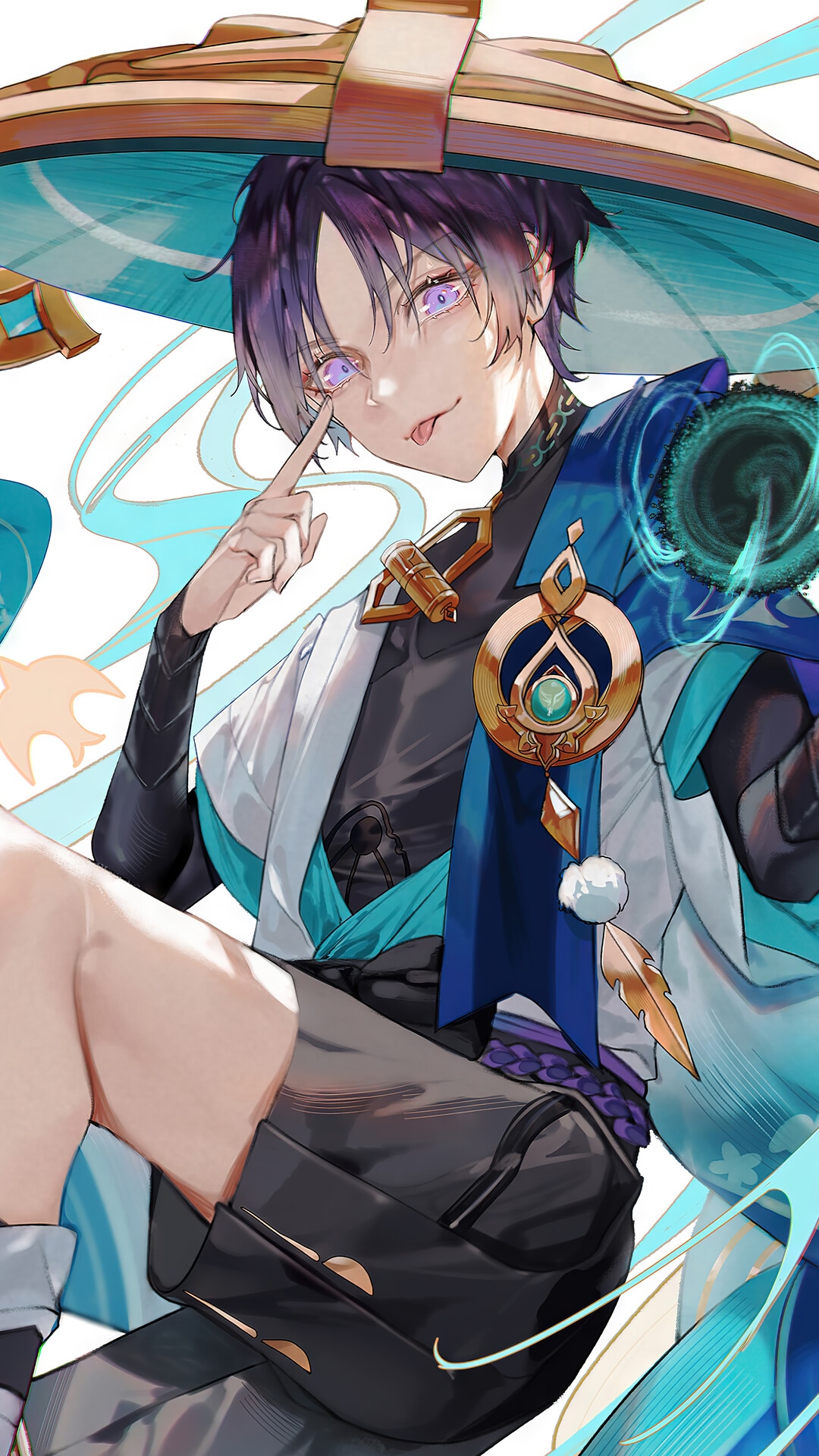 Scaramouche from Genshin Impact HD Phone Wallpaper