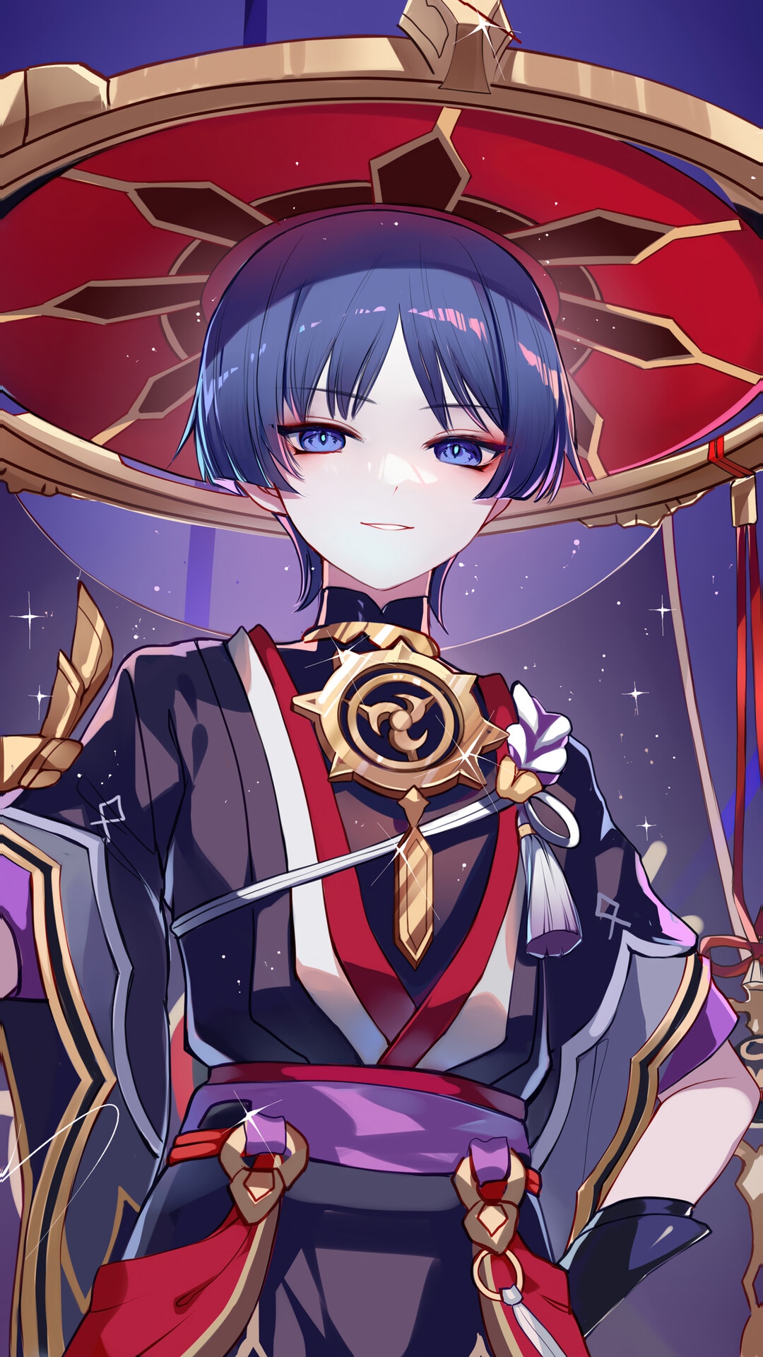 Scaramouche from Genshin Impact HD Phone Wallpaper