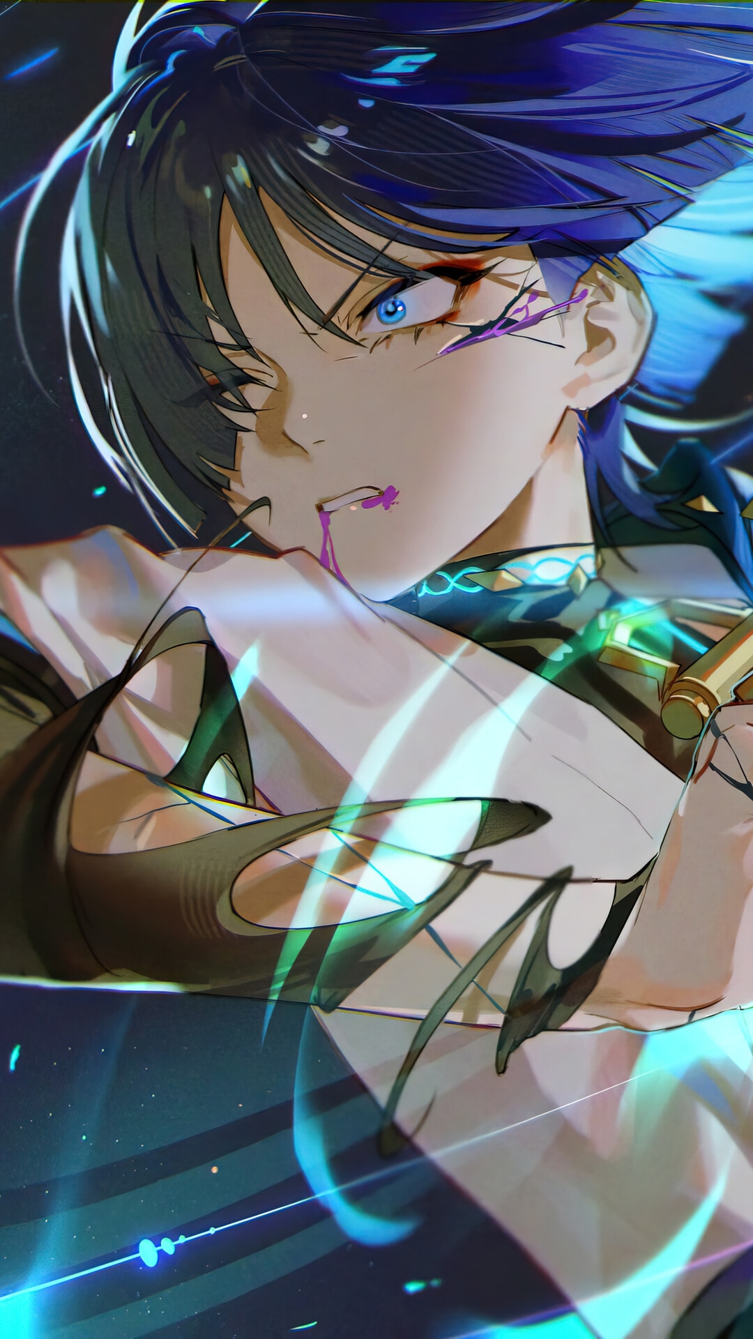 Genshin Impact Wanderer Scaramouche fan art HD Phone Wallpaper
