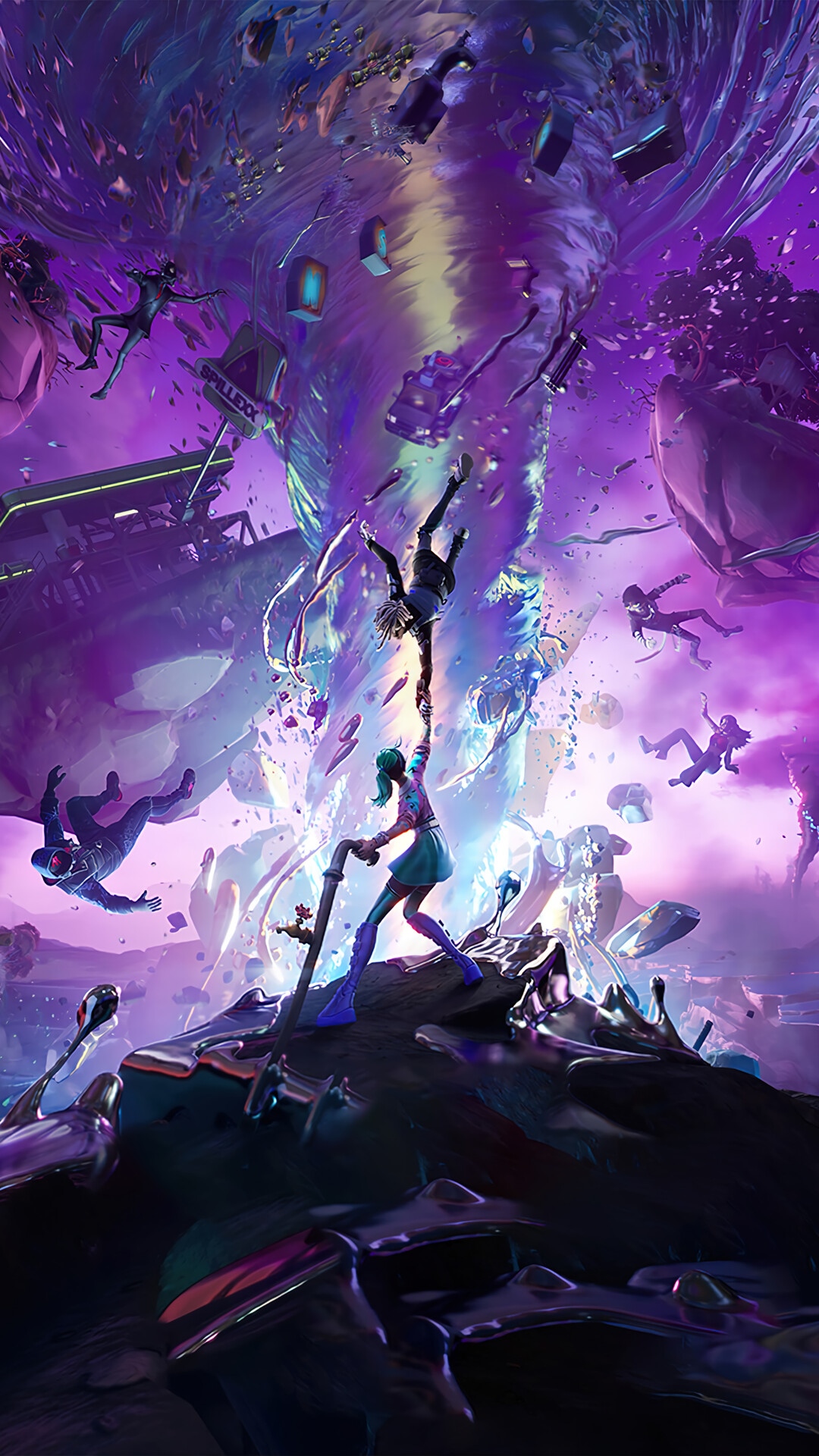 Fortnite Chapter 3 Season 8 Fracture Event HD Phone Wallpaper