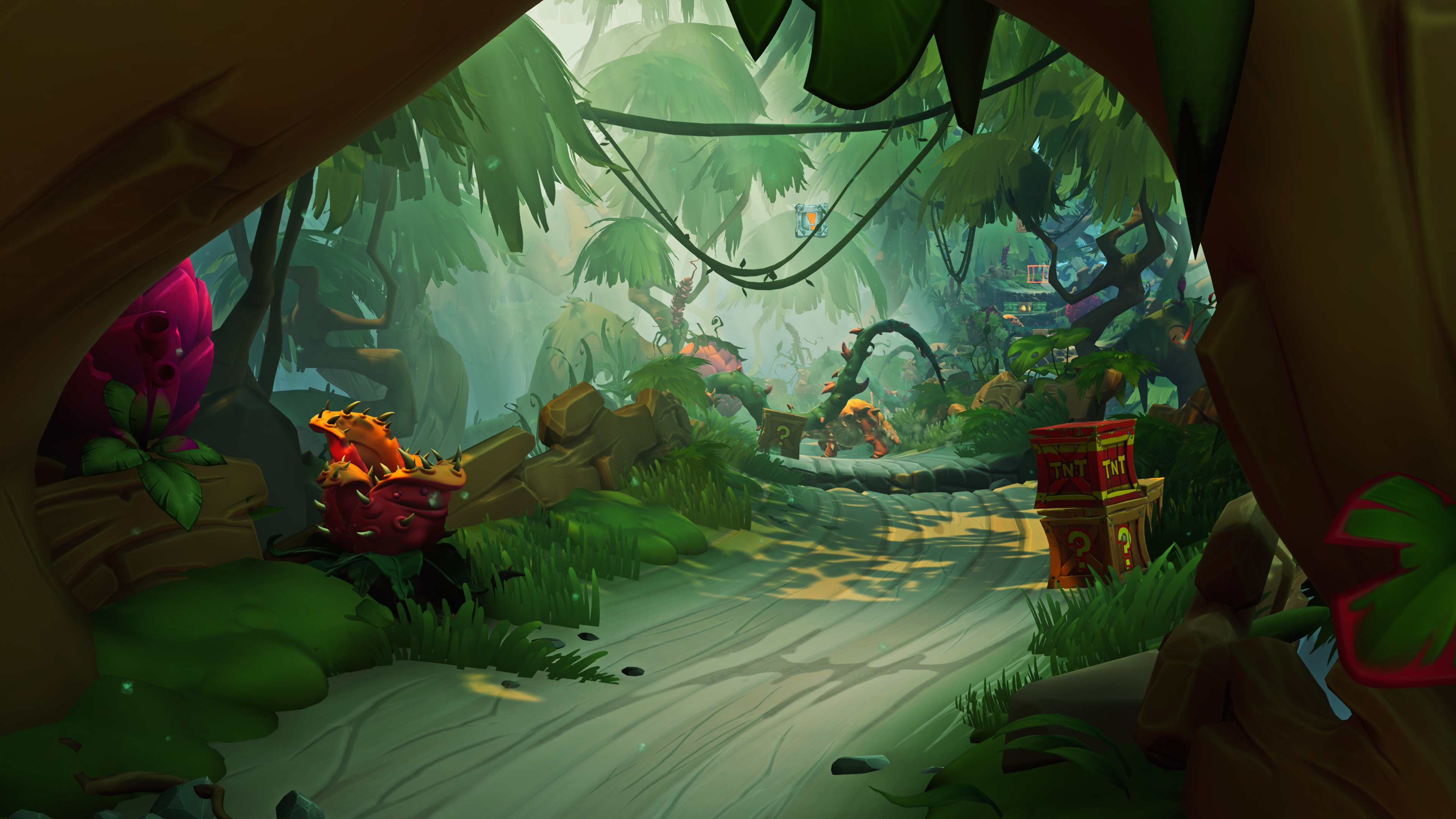 Crash Bandicoot 4 It's About Time jungle race track HD Wallpaper
