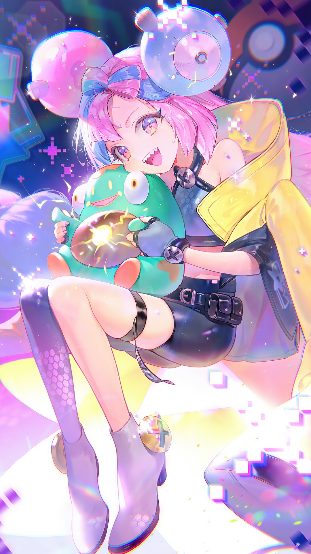 Iono and Bellibolt from Pokemon Scarlet and Violet HD Phone Wallpaper