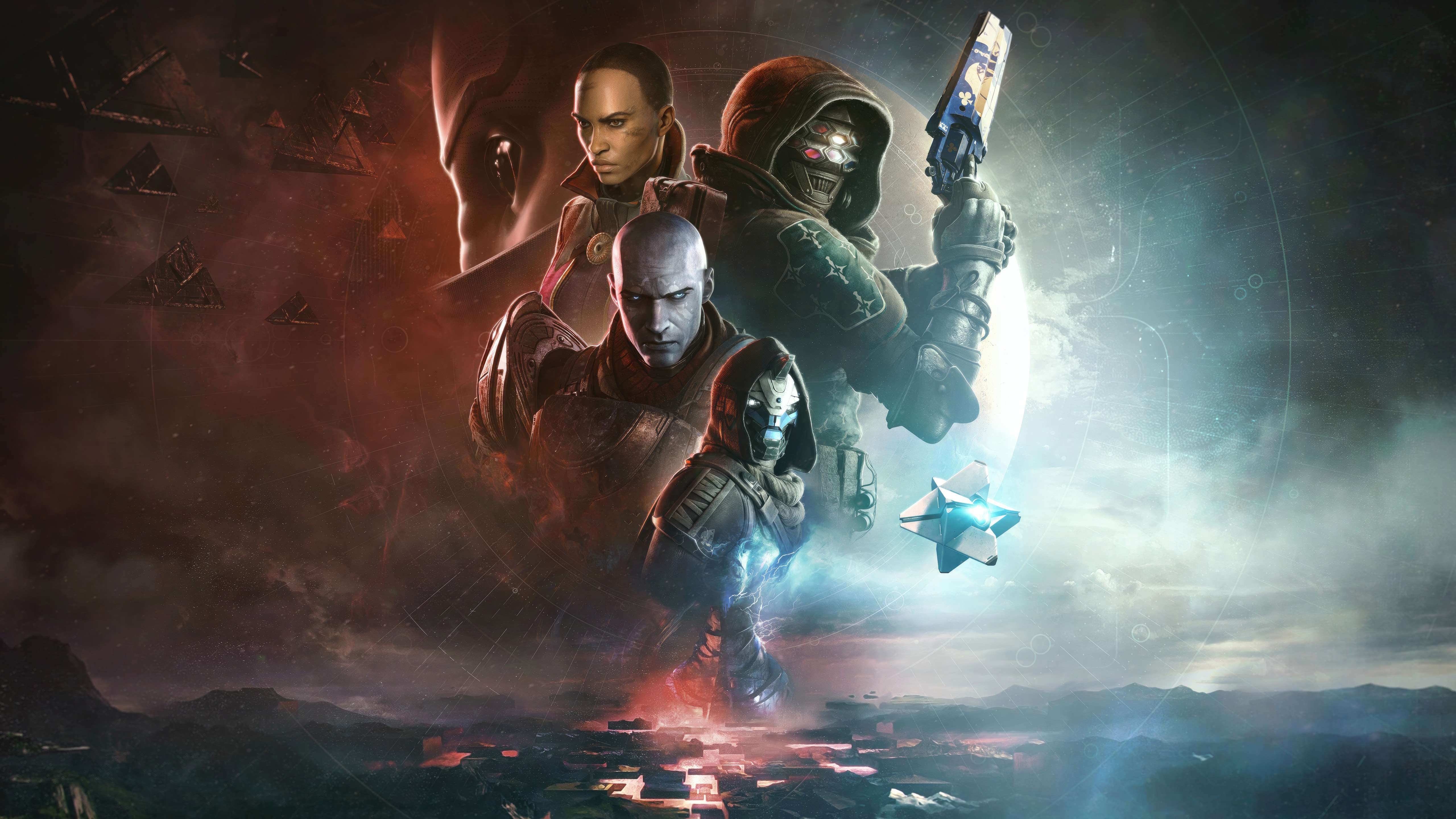Destiny The Final Shape Characters and Ships HD Wallpaper