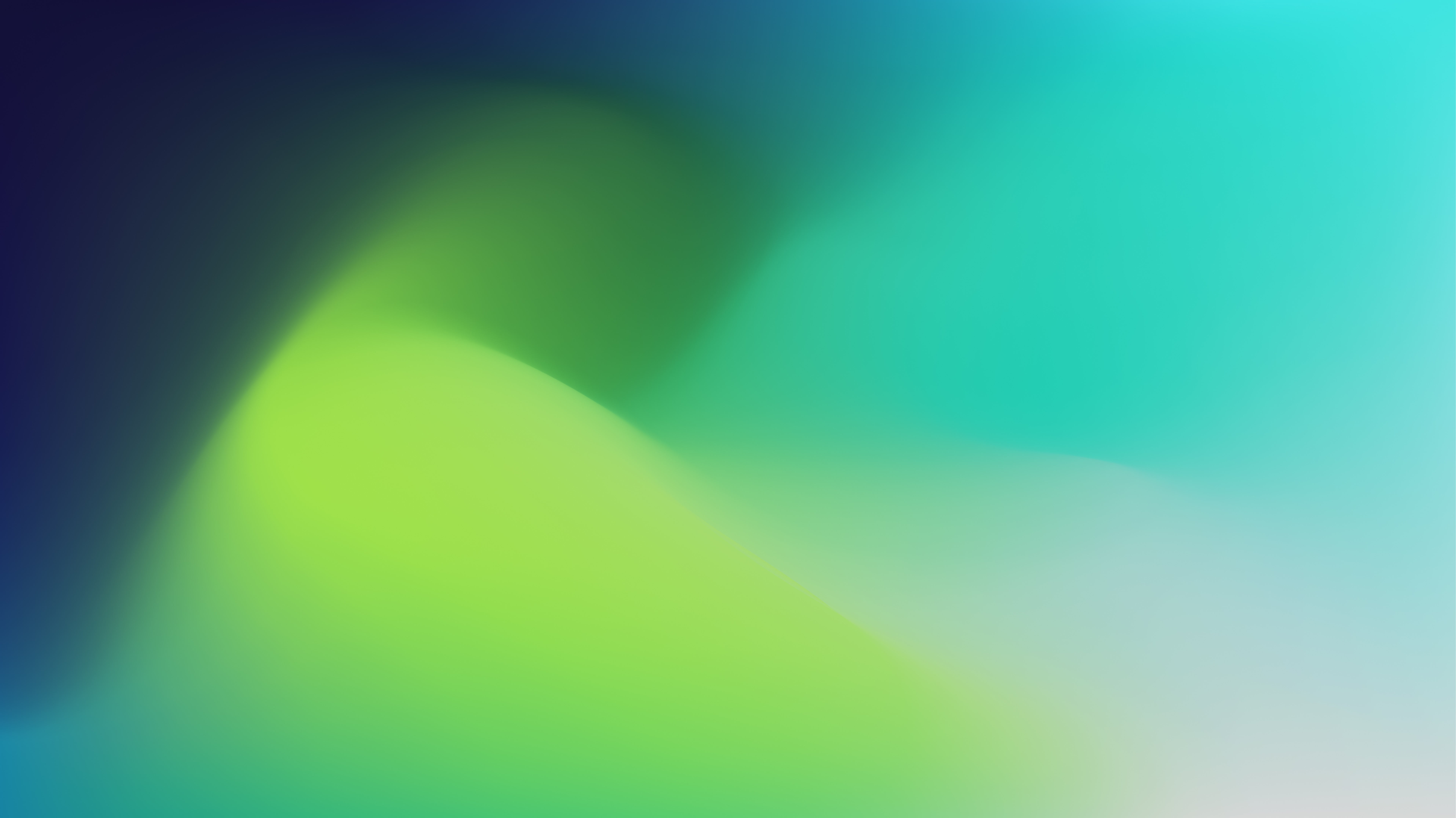 Abstract digital art with green and blue gradients HD Wallpaper