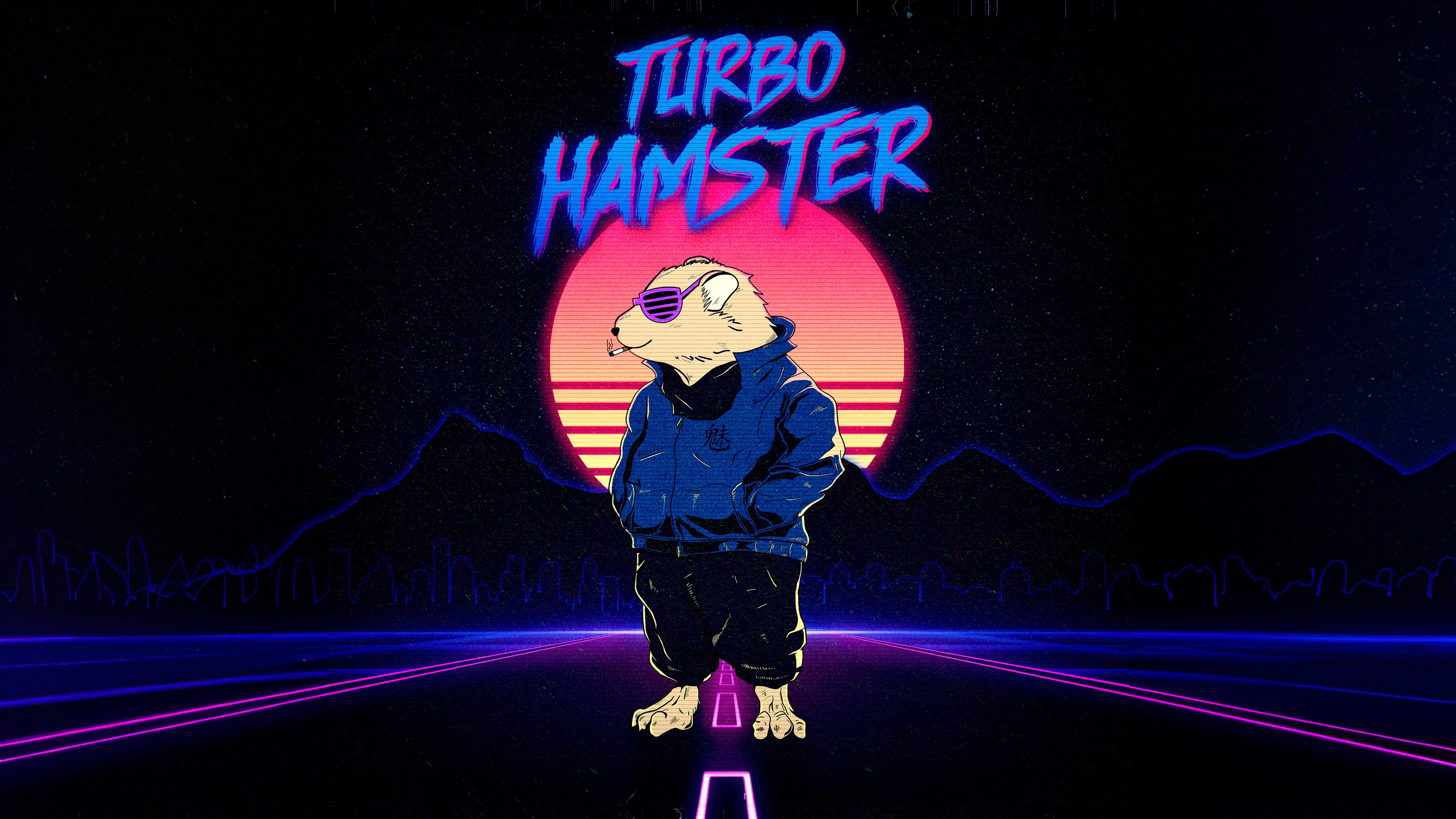 Turbo Hamster Artwork HD Wallpaper