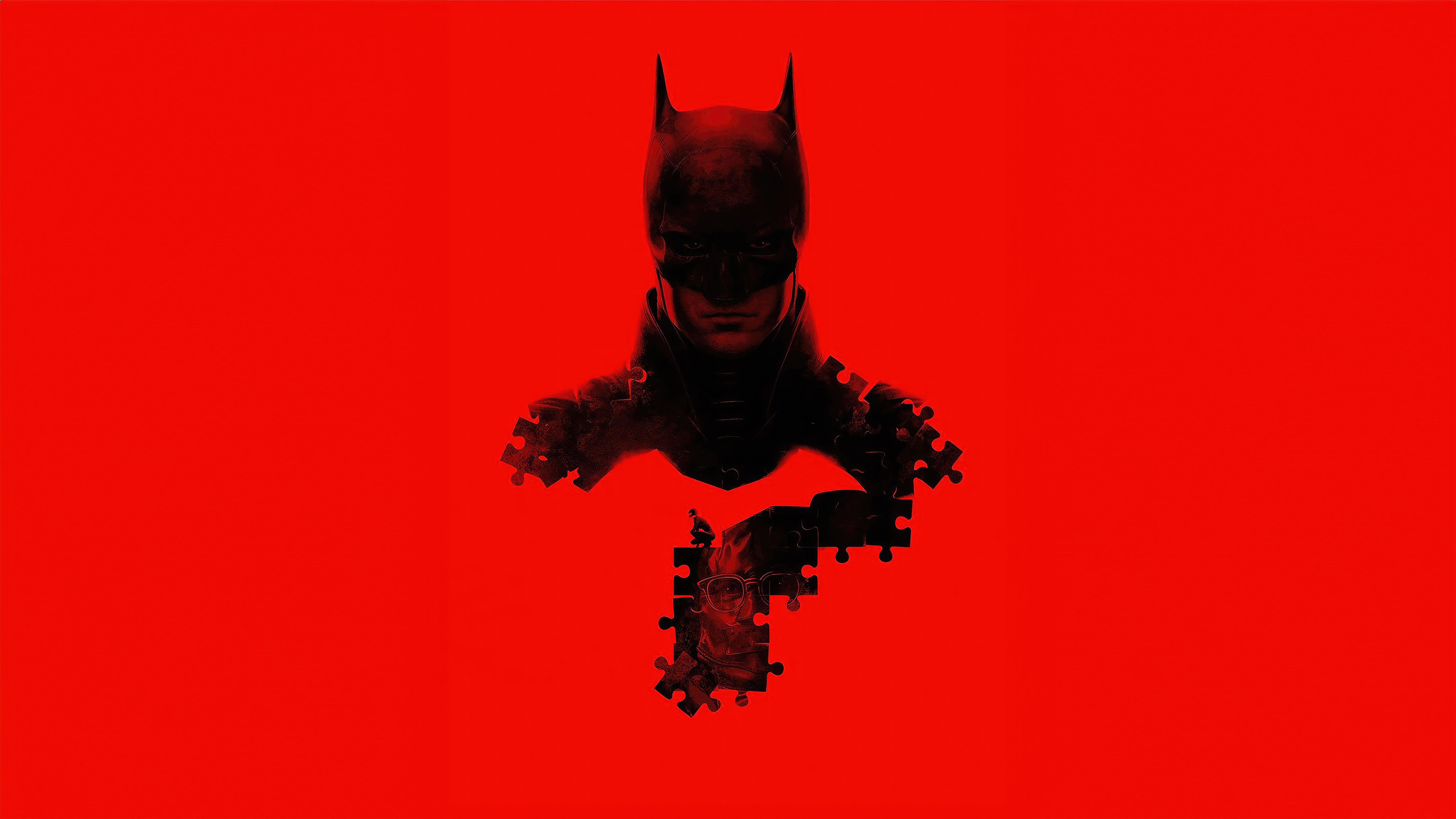 The Batman Puzzle Poster HD Wallpaper