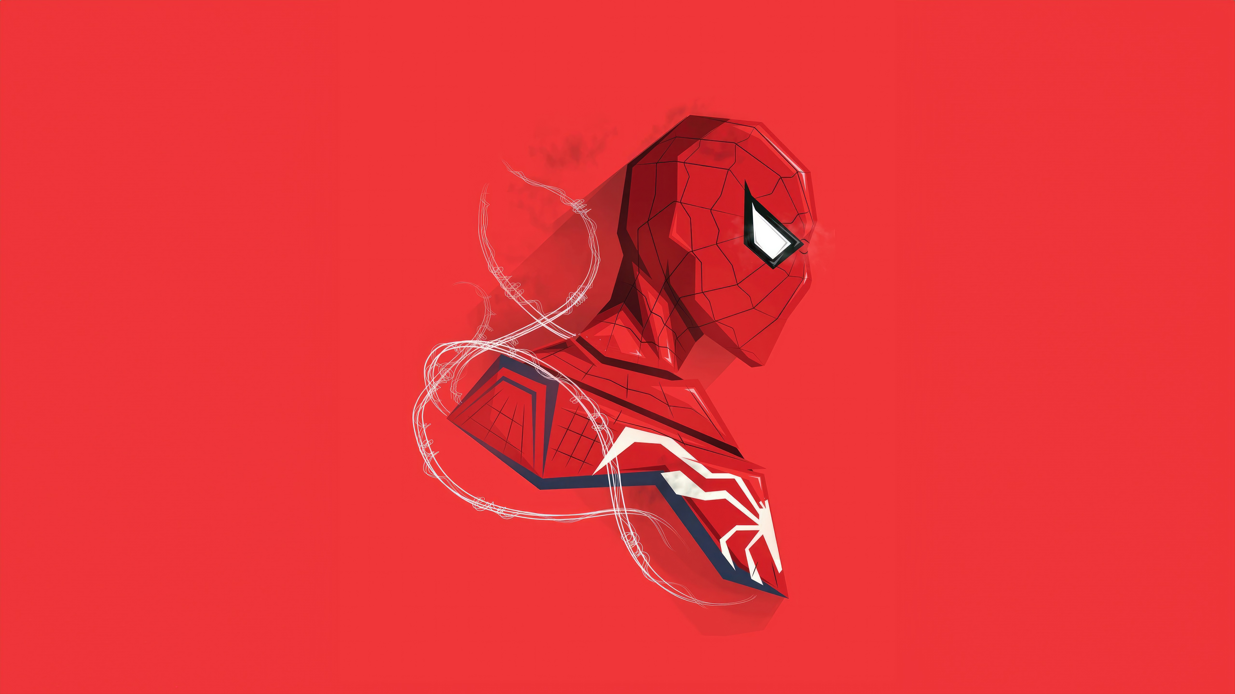 Minimalist Spiderman Artwork HD Wallpaper