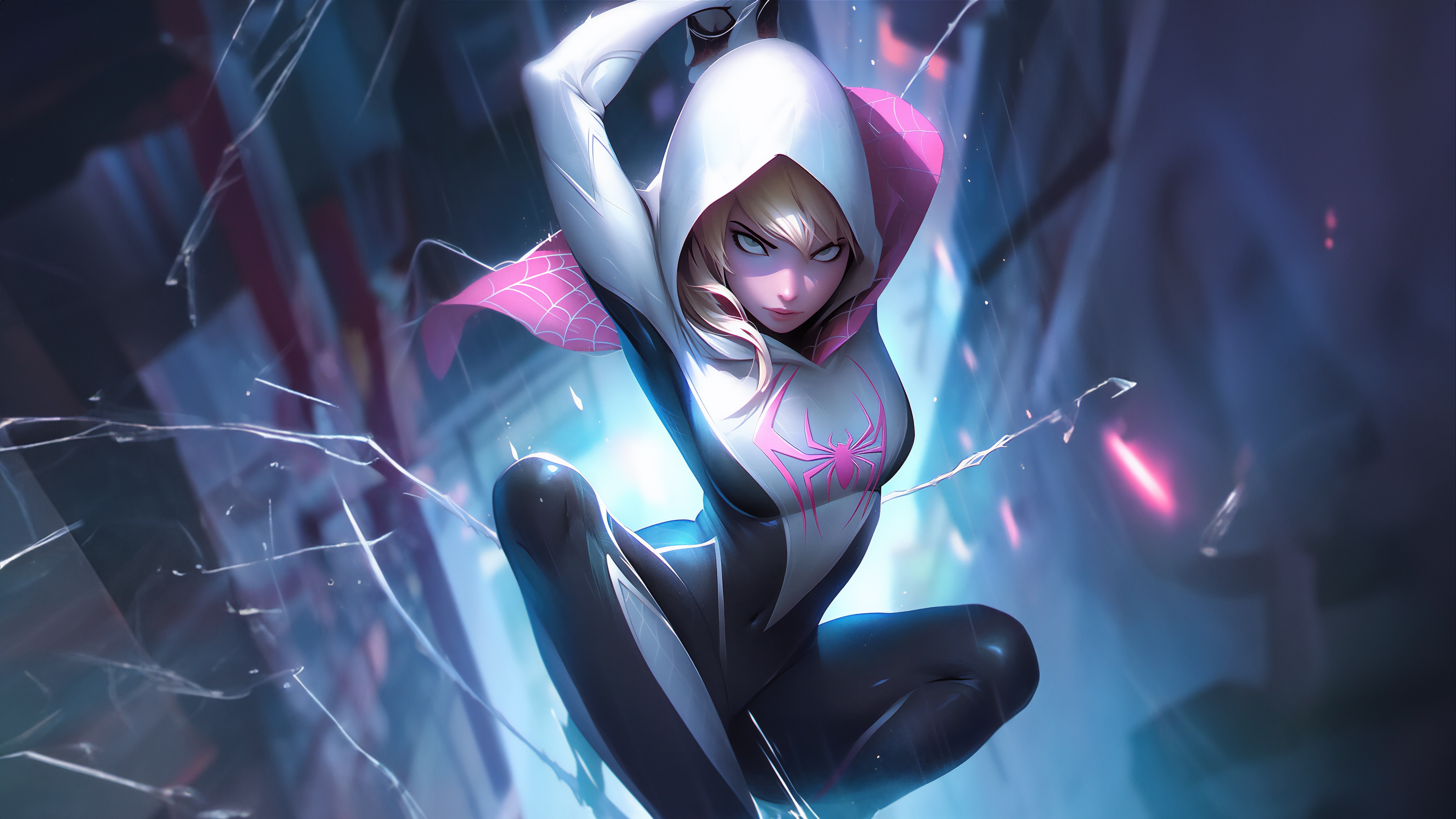 Gwen Stacy Artwork 4K HD Wallpaper