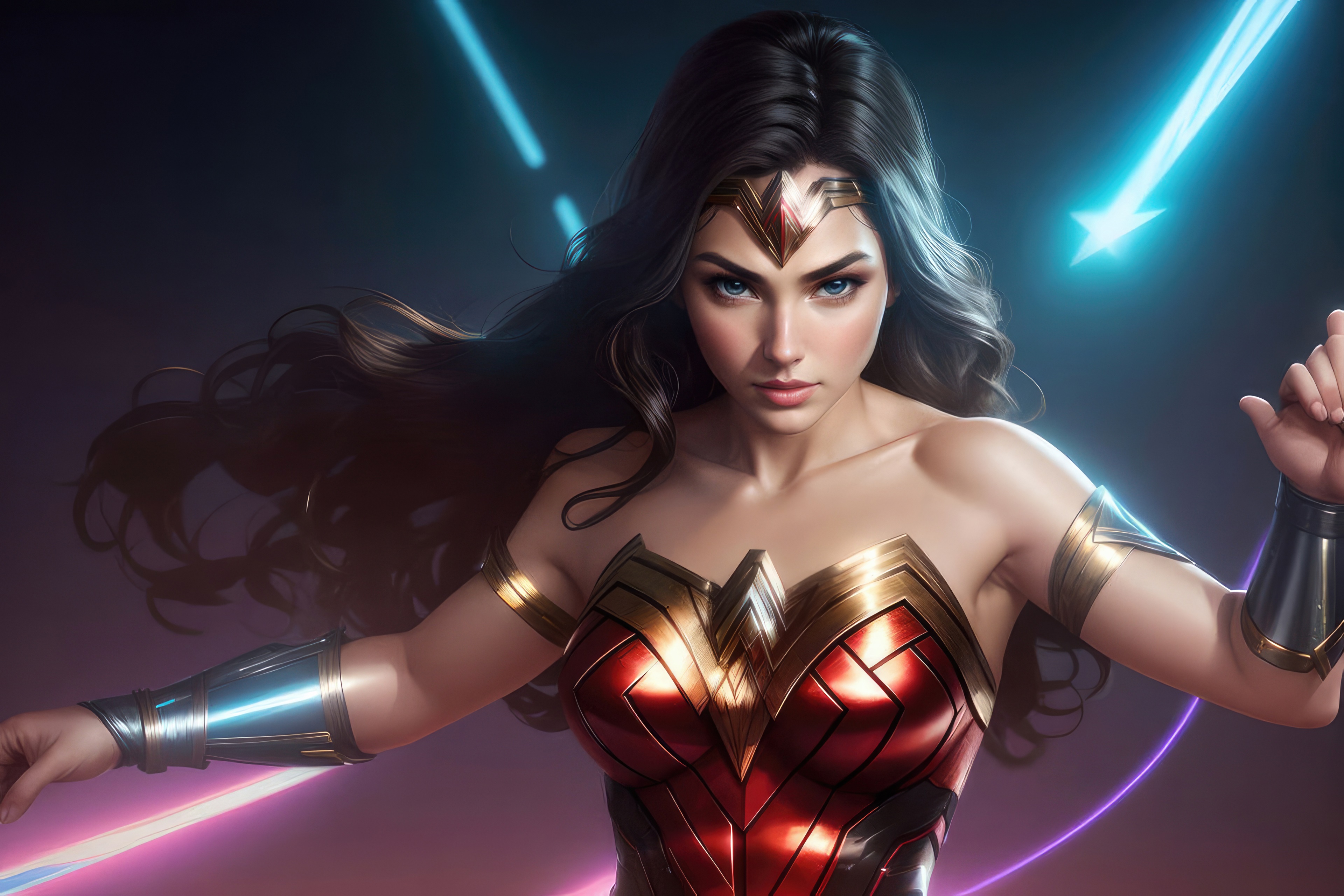 Wonder Woman Artwork HD Wallpaper
