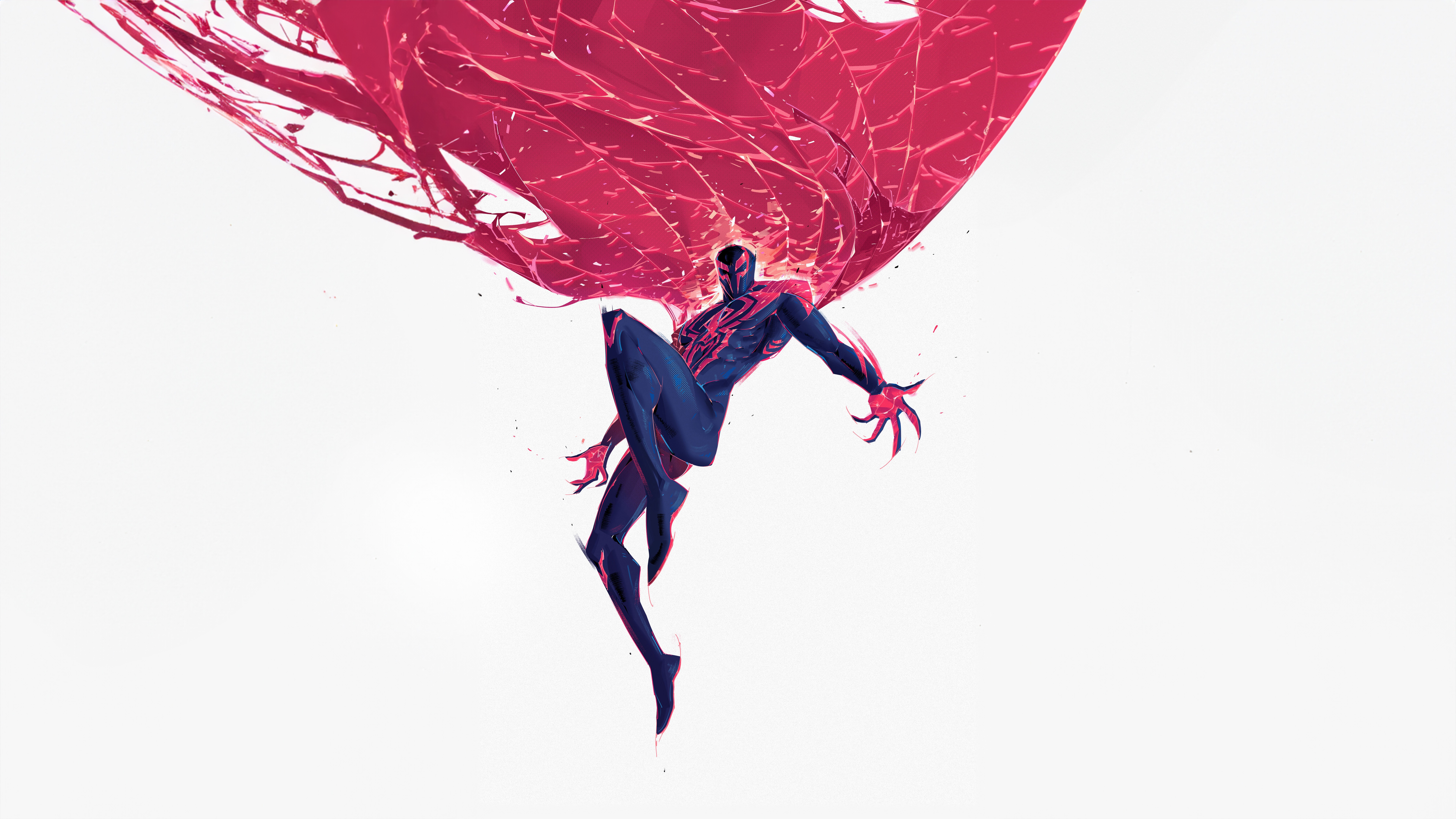 Spider-Man 2099 with red tendrils HD Wallpaper