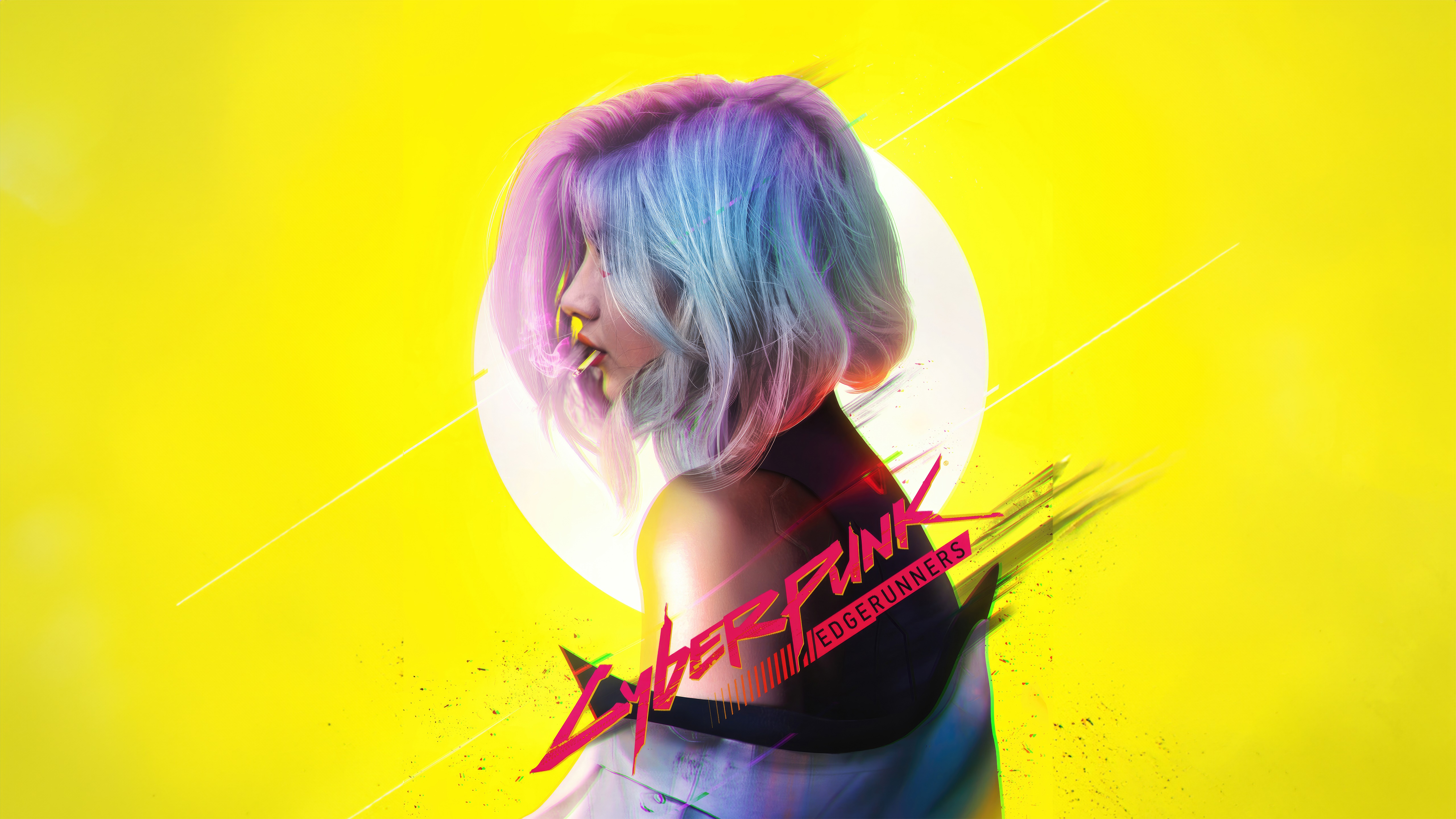 Cyberpunk Edgerunners artwork with a woman HD Wallpaper