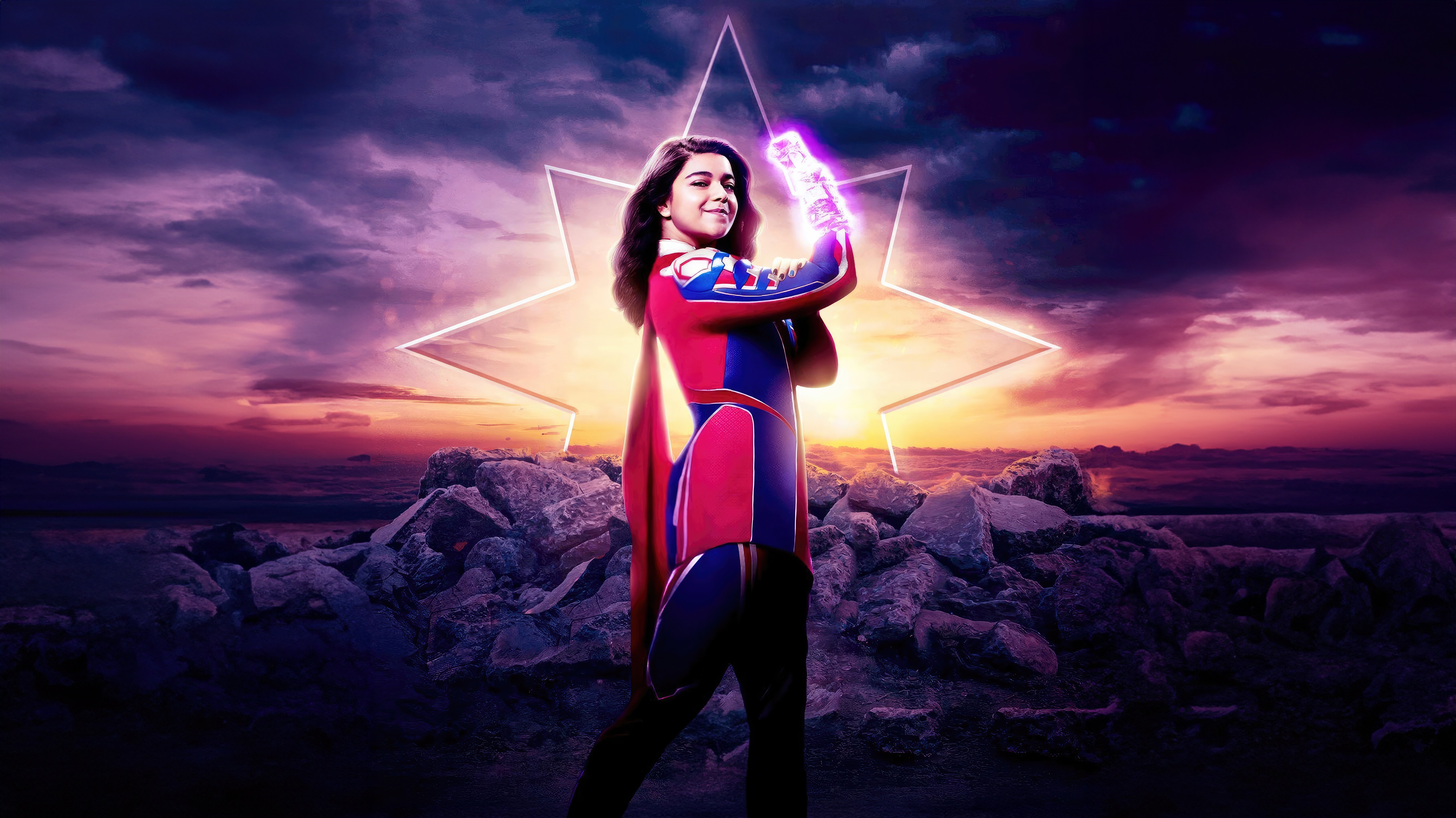 Ms. Marvel Kamala Khan 4K Artwork HD Wallpaper