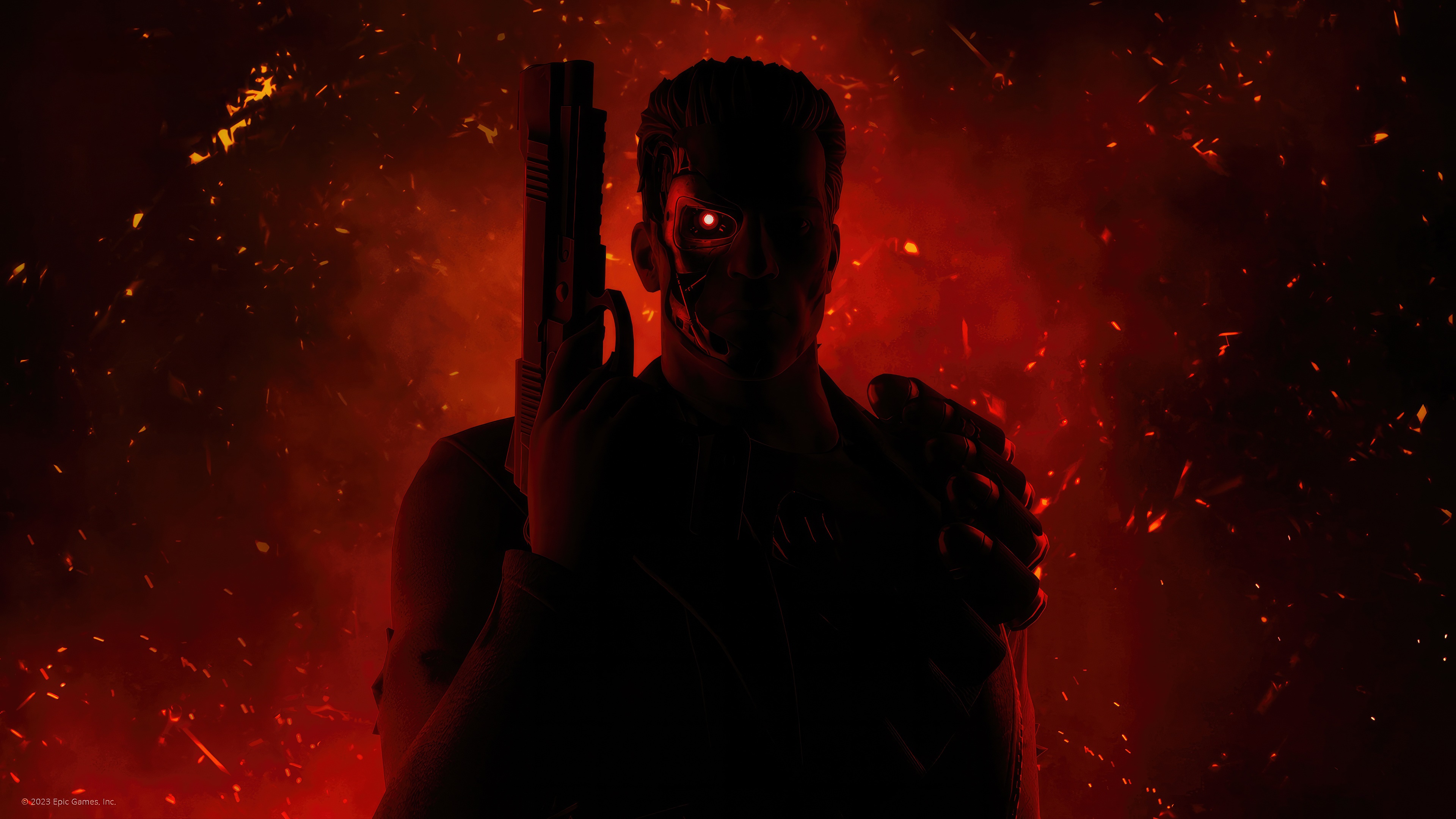 Terminator in Fortnite 4K HD Wallpaper