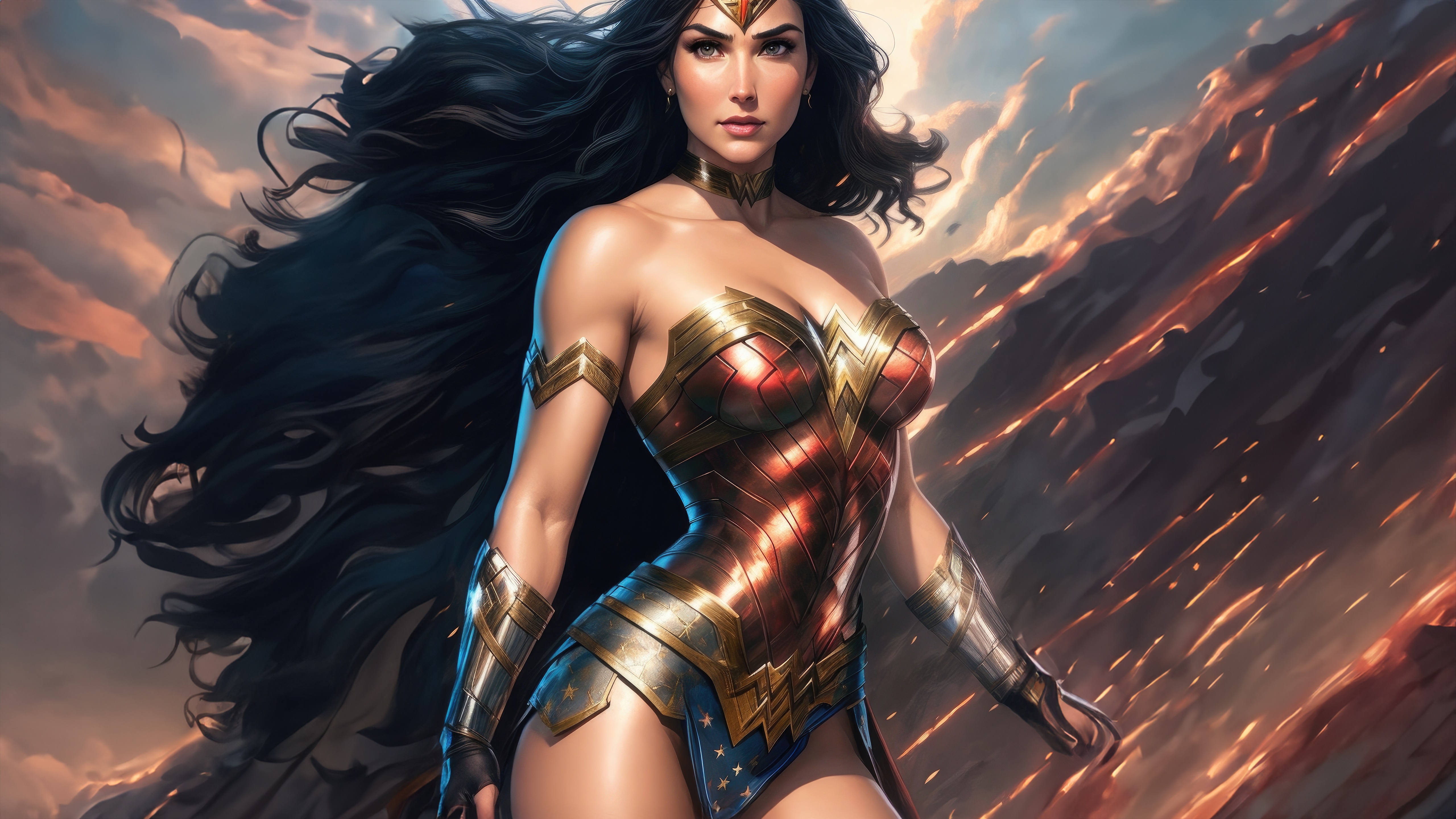 Wonder Woman Artwork 4K HD Wallpaper