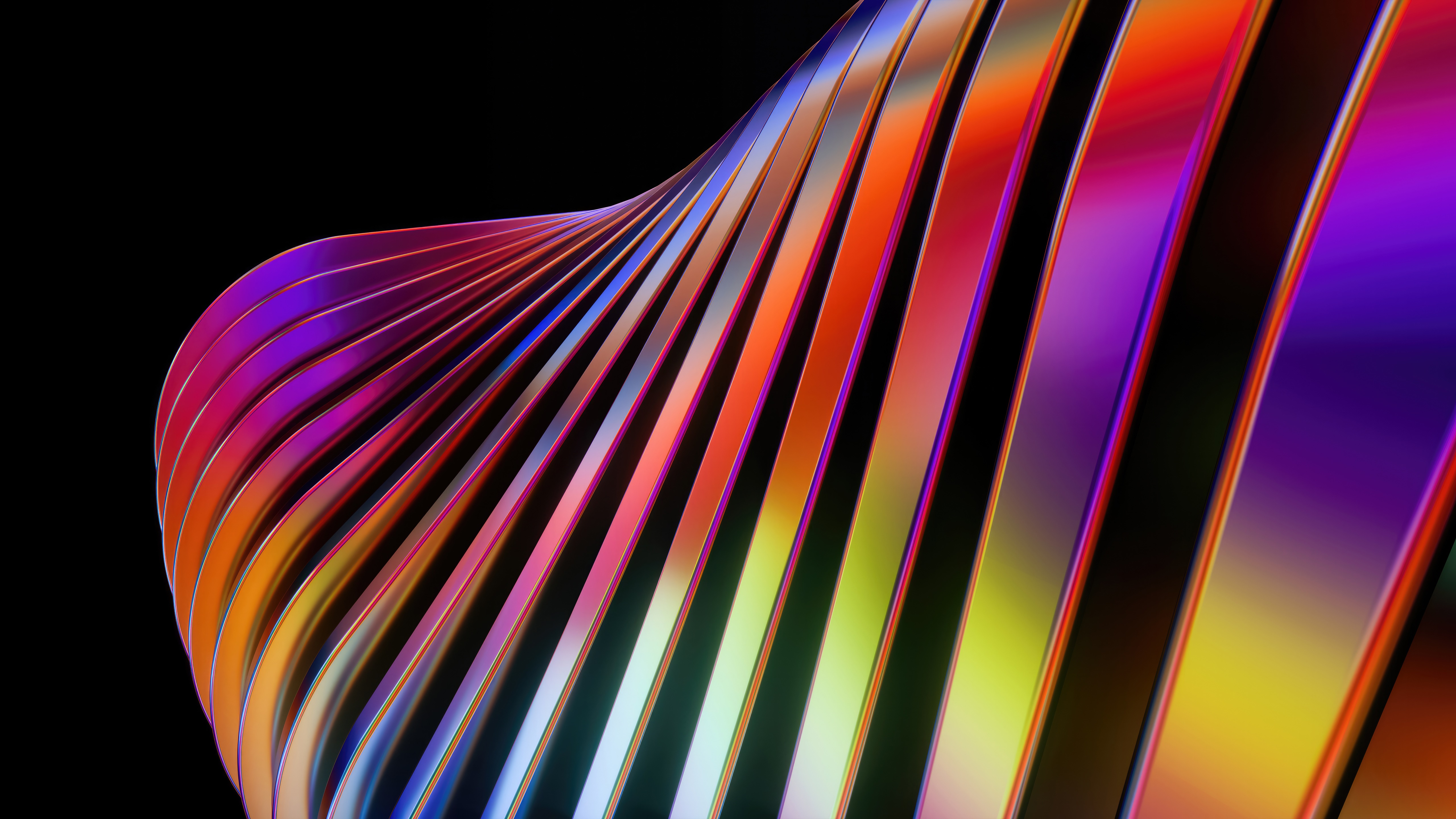 Abstract Digital Art with Colorful Swirls HD Wallpaper