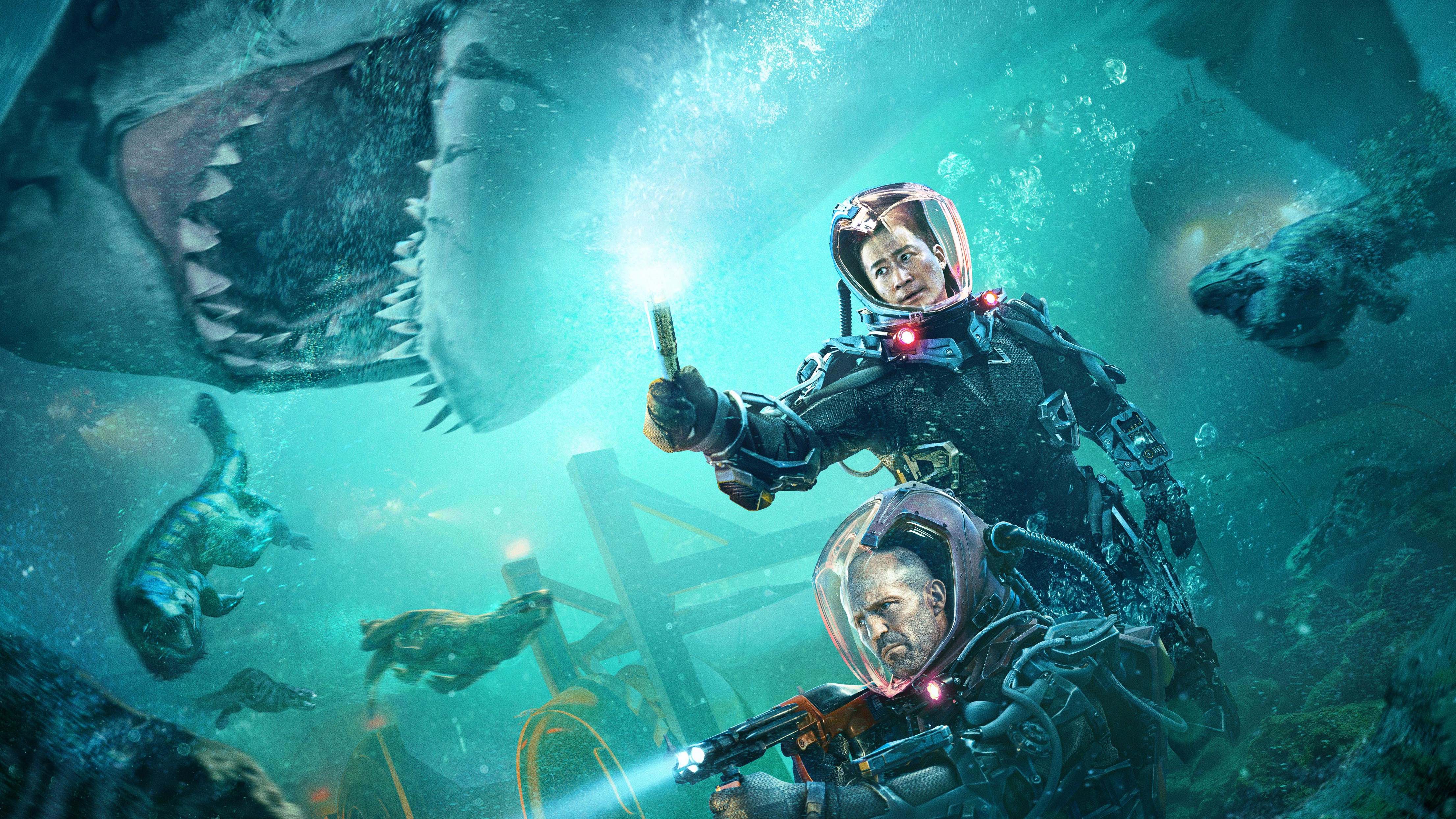 The Meg 2: The Trench 4K HD Wallpaper