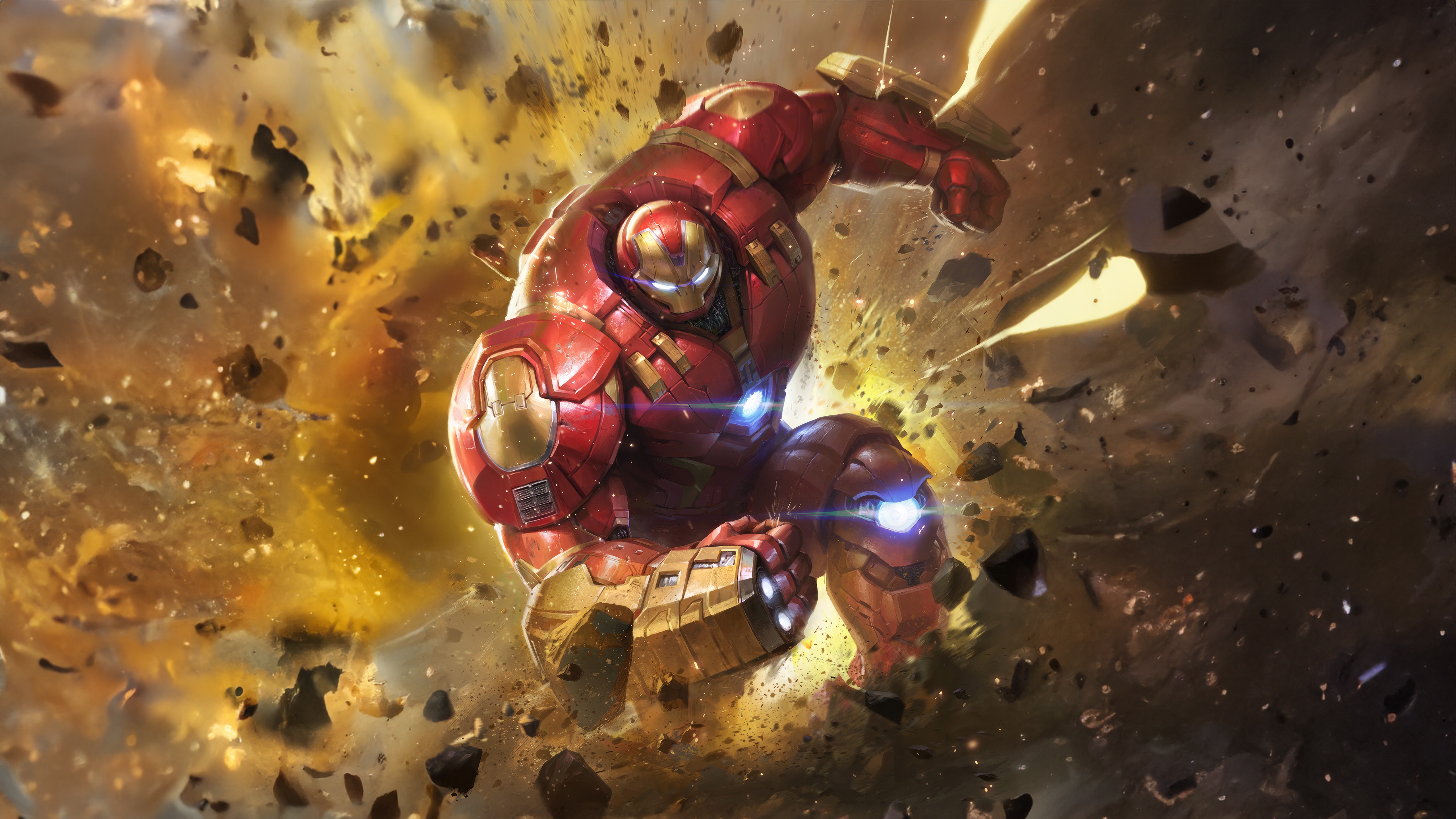 Hulkbuster Iron Man Artwork 4K HD Wallpaper