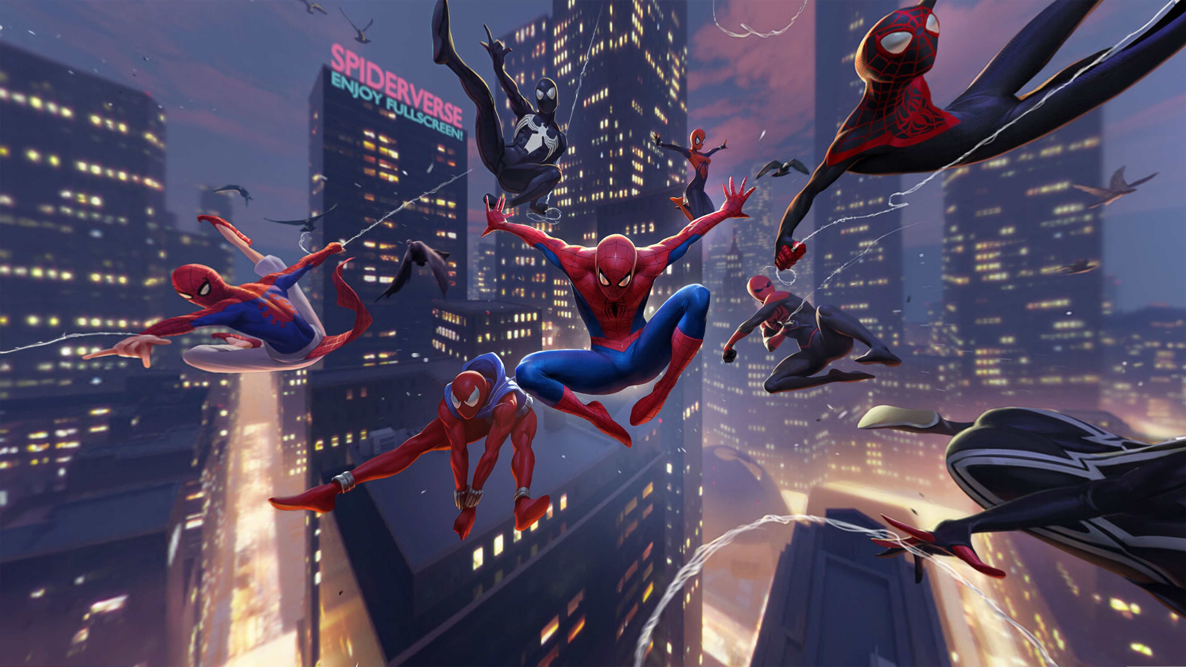 Spider-Man Across the Spider-Verse Artwork HD Wallpaper