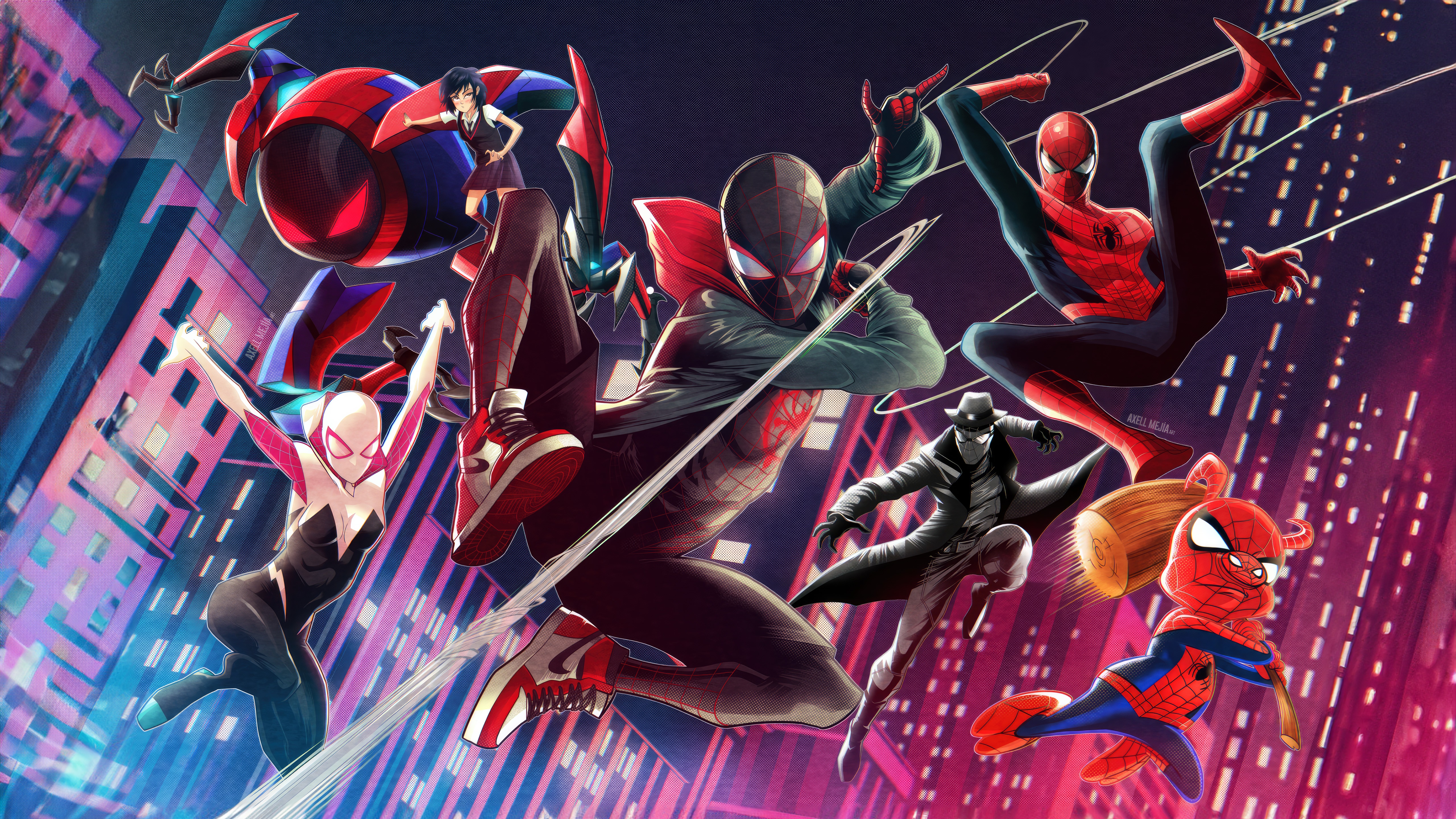 Spider-Man: Across the Spider-Verse Artwork HD Wallpaper