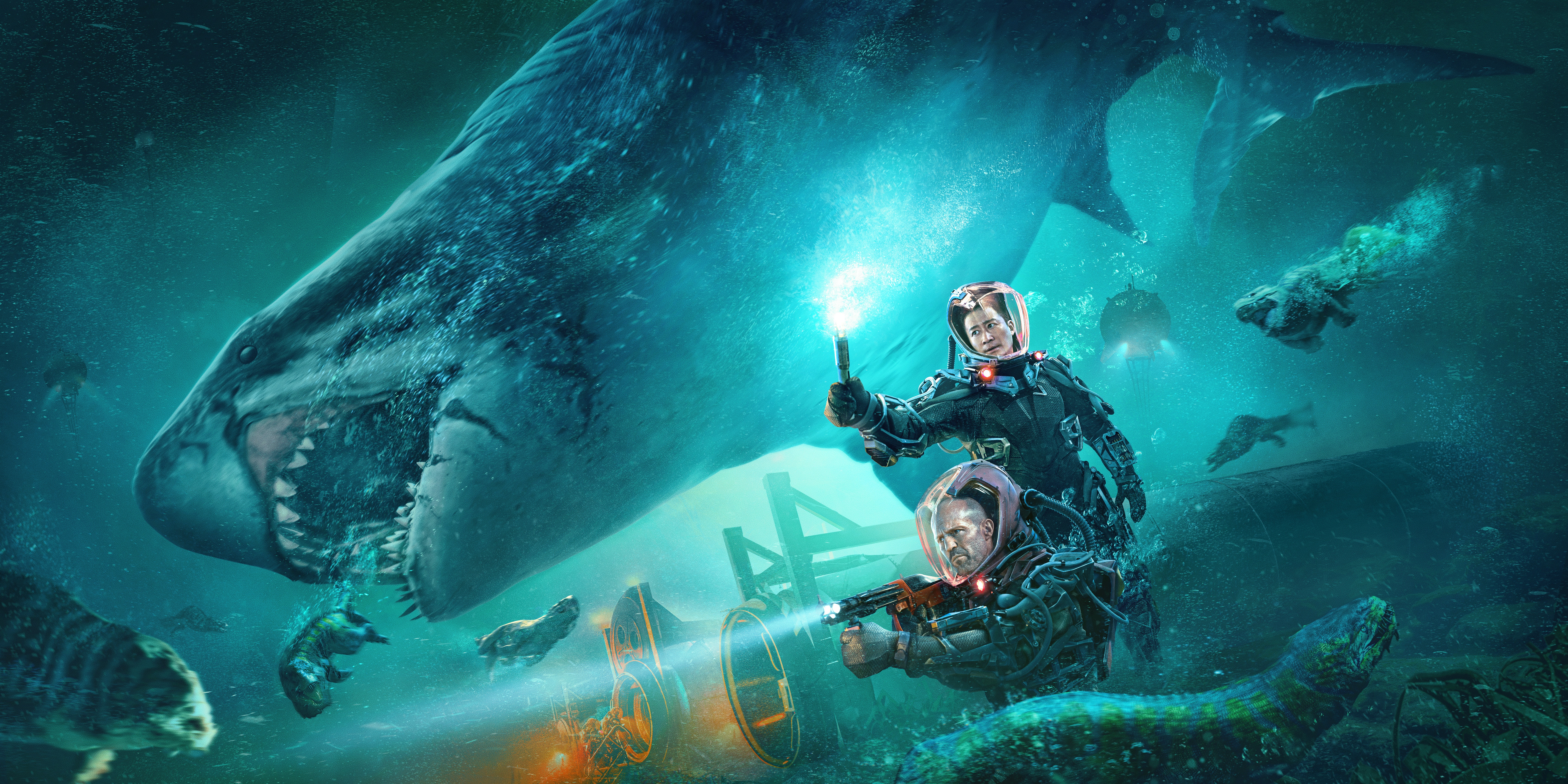 The Meg 2: The Trench 4K HD Wallpaper