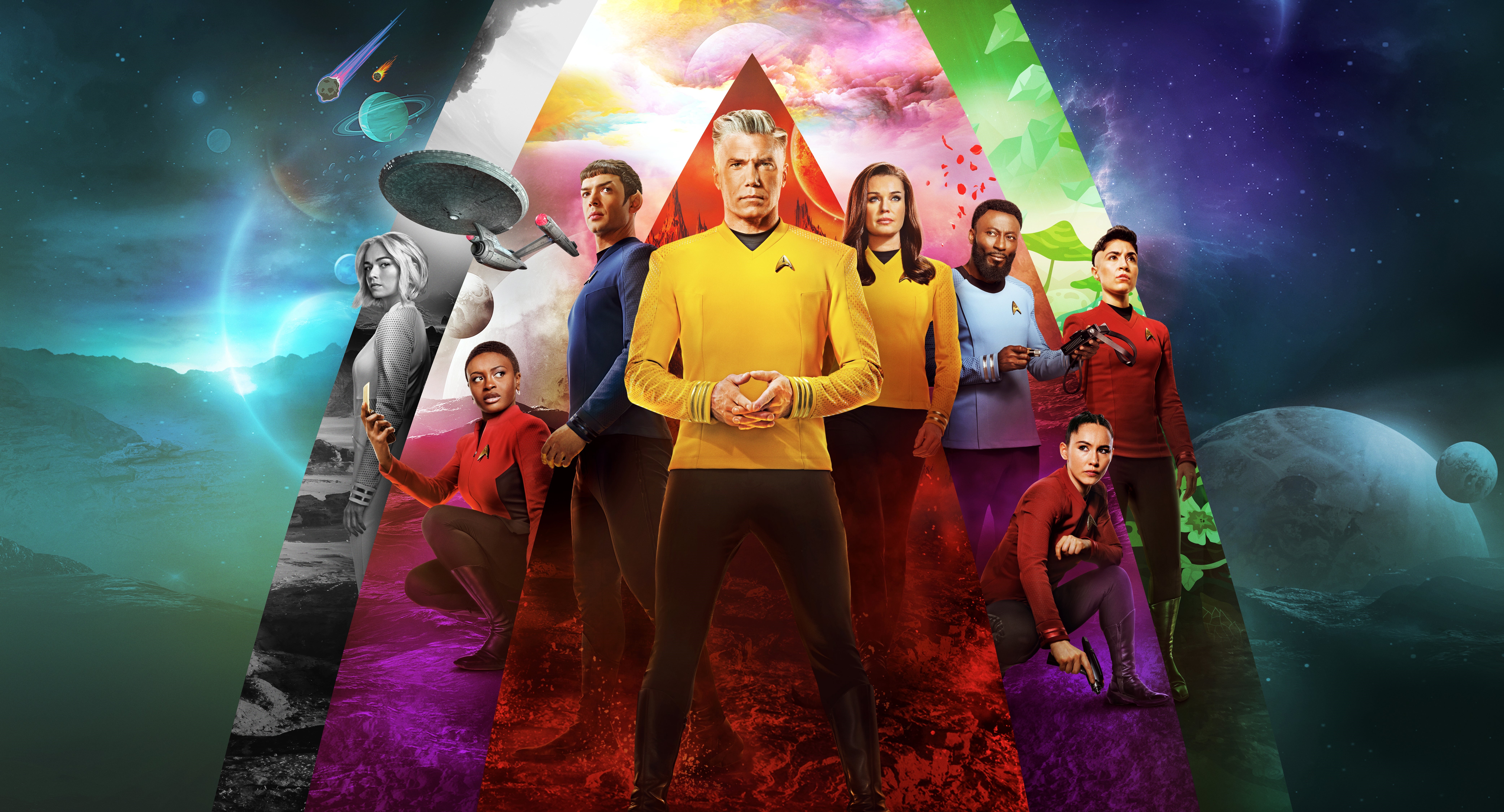 Star Trek Strange New Worlds Cast HD Wallpaper